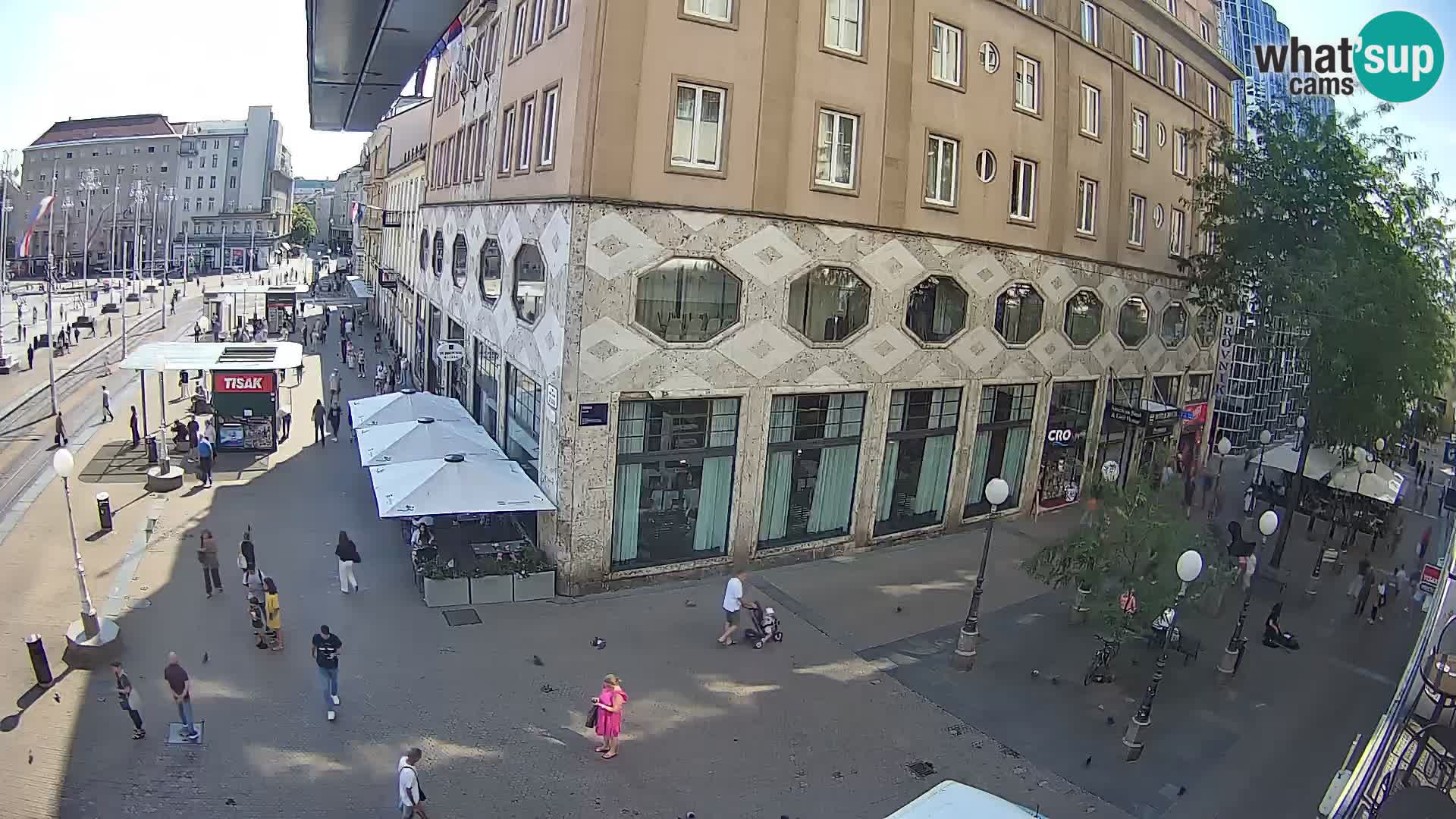 Zagreb webcam Ban Jelacica Platz | Kroatien