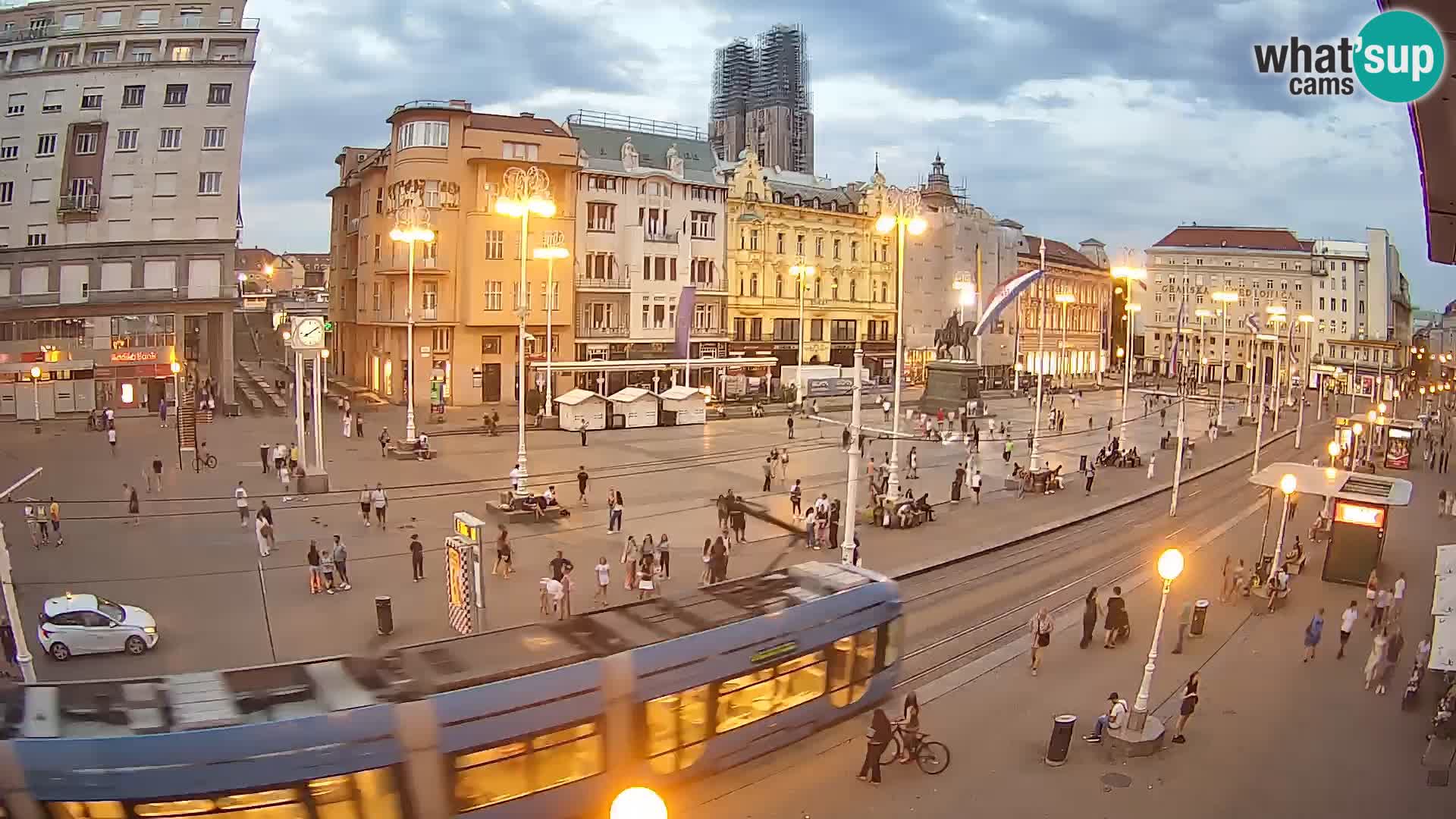 Zagreb webcam Ban Jelacica Platz | Kroatien