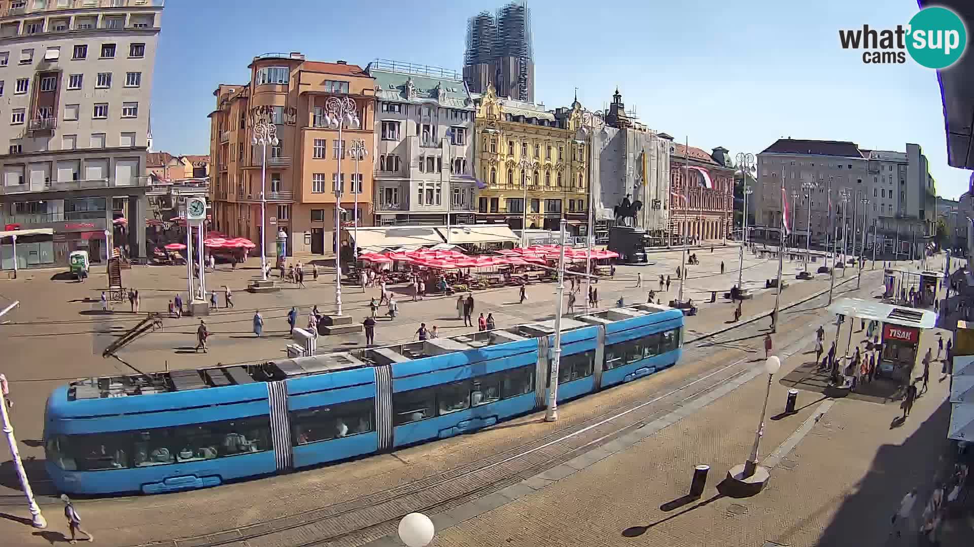 Live Cam Zagreb Ban Jelačić place | Croatie