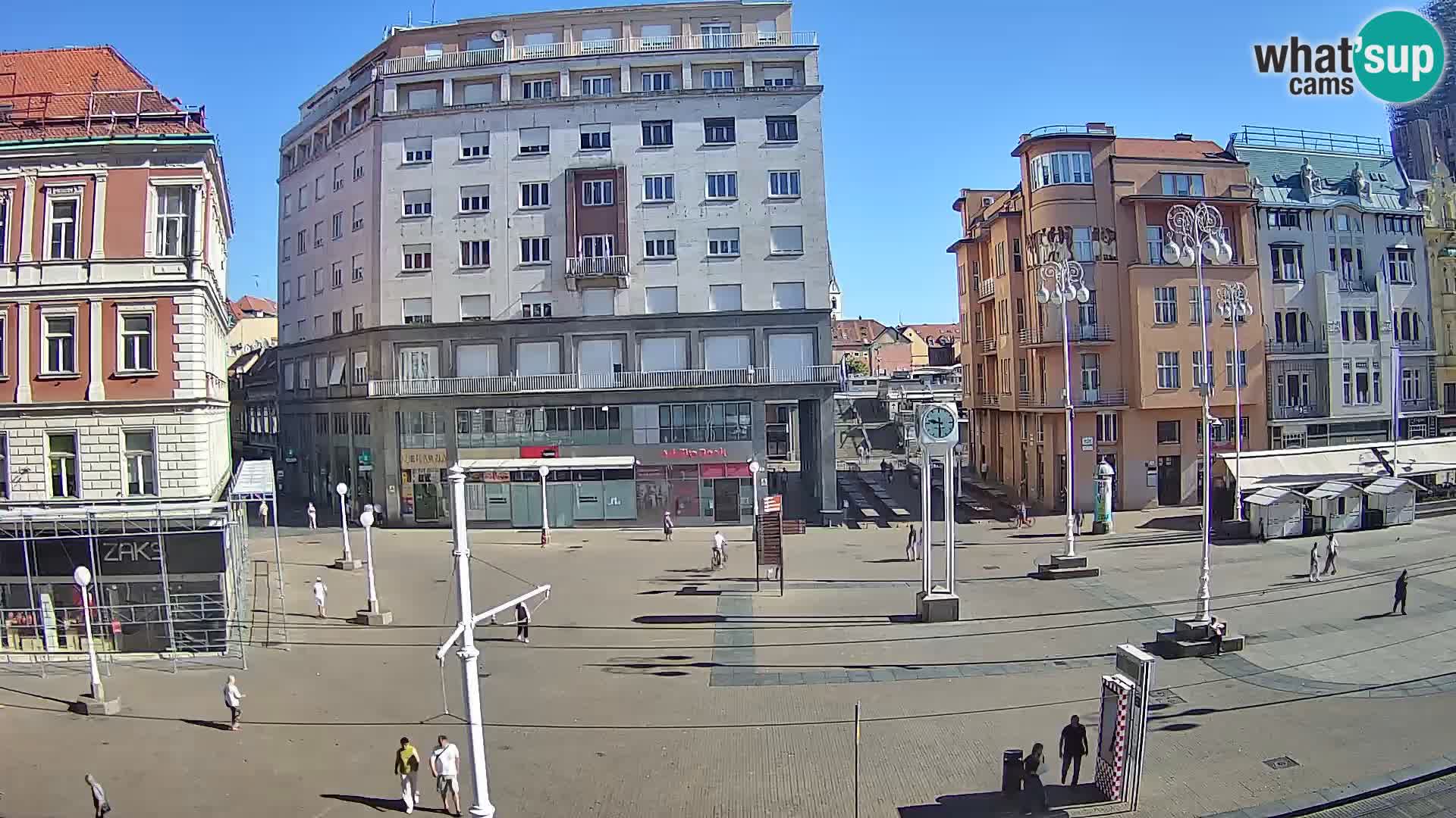 Webcam Zagreb Bana Jelačića square | Croatia