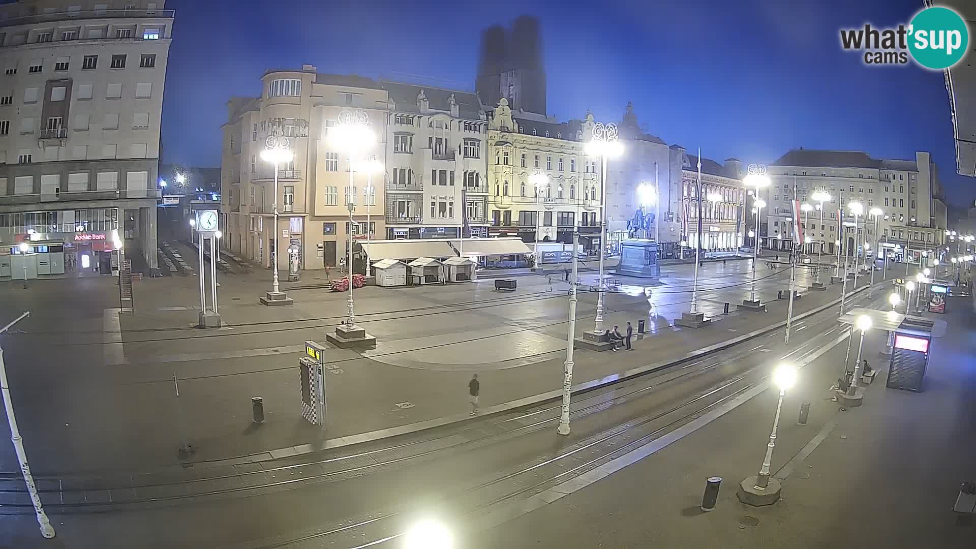 Webcam Zagreb Bana Jelačića square | Croatia