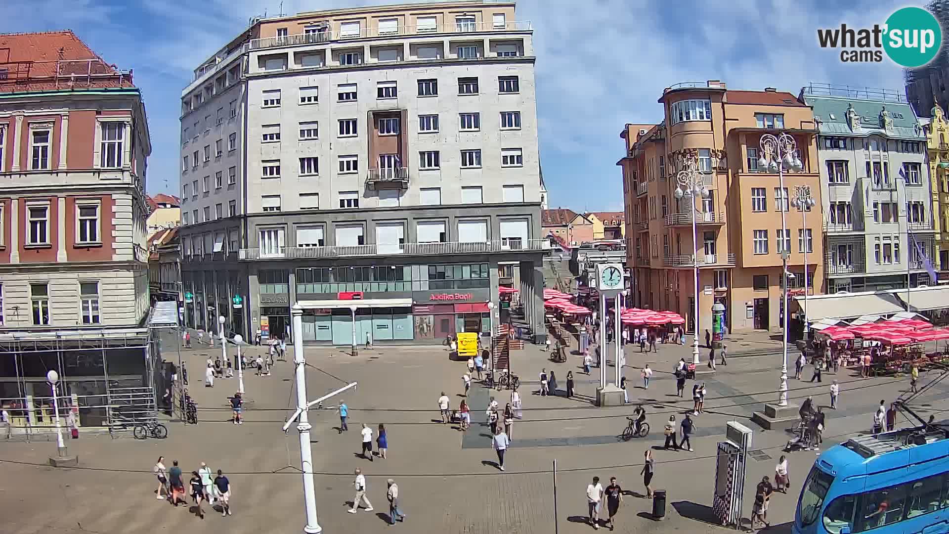 Webcam Zagreb Bana Jelačića square | Croatia