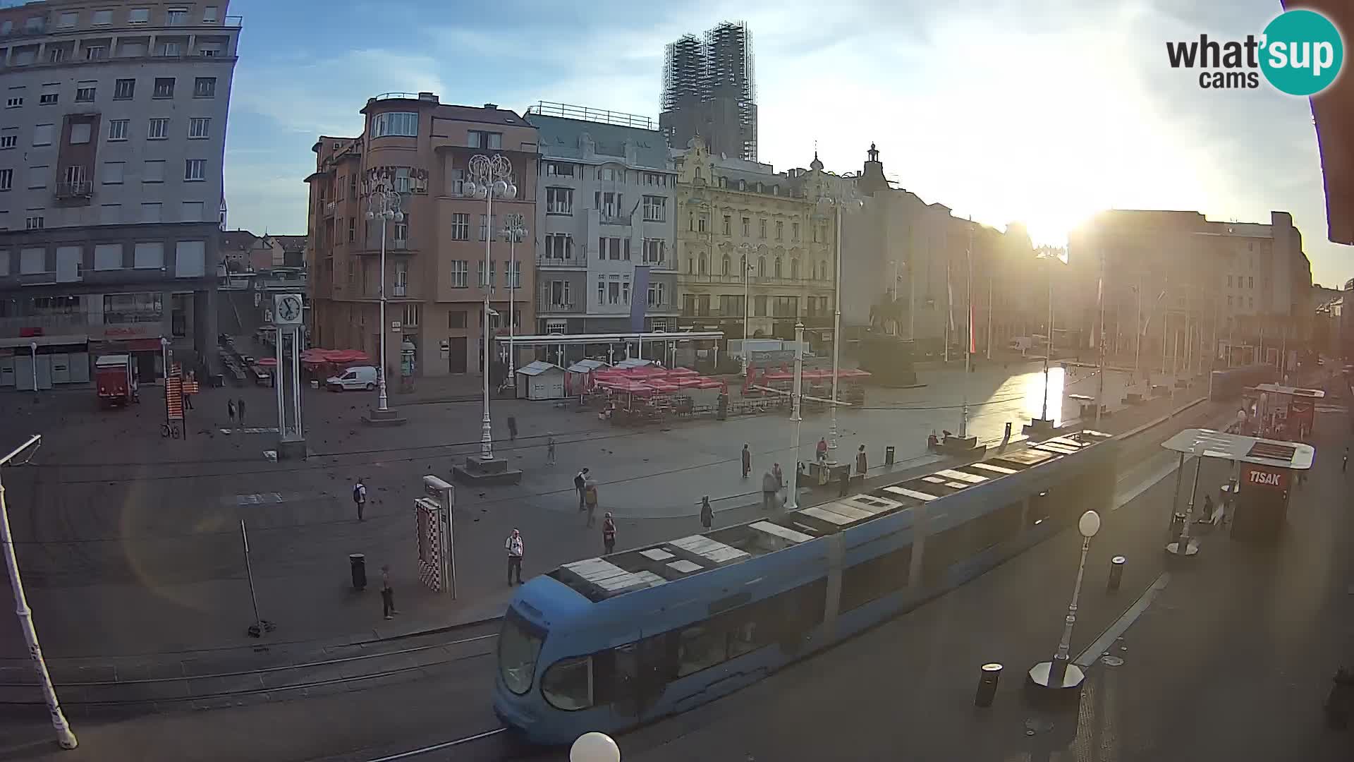 Live Cam Zagreb Ban Jelačić place | Croatie