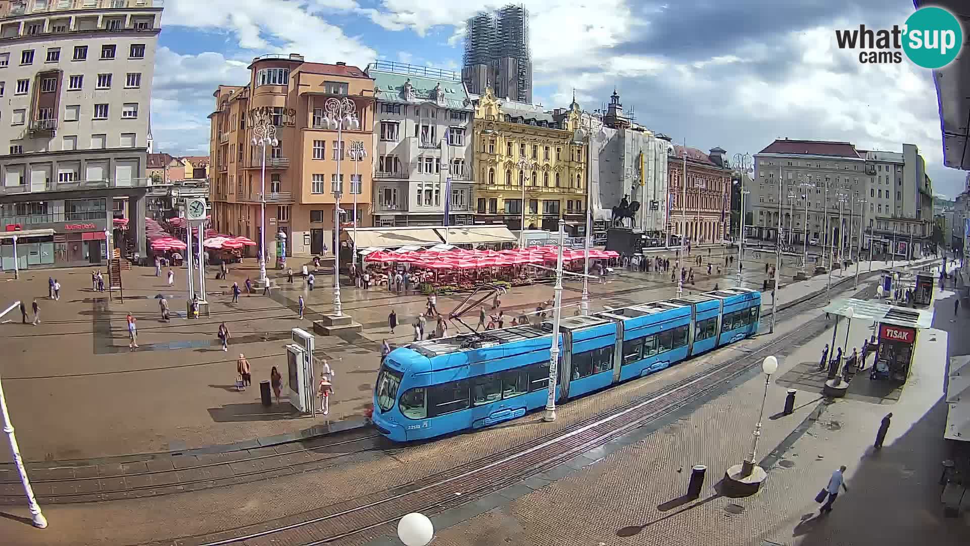 Webcam Zagreb Bana Jelačića square | Croatia