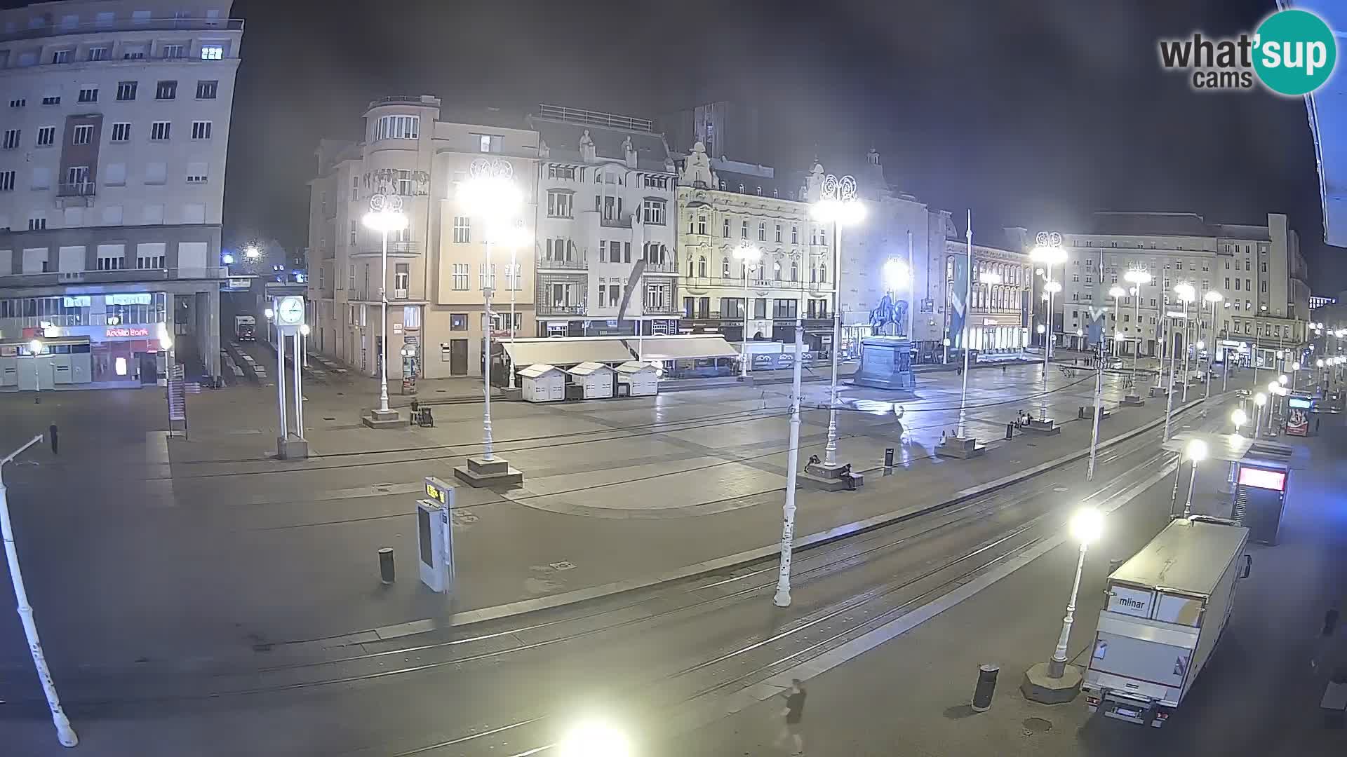 Zagreb webcam Ban Jelacica Platz | Kroatien