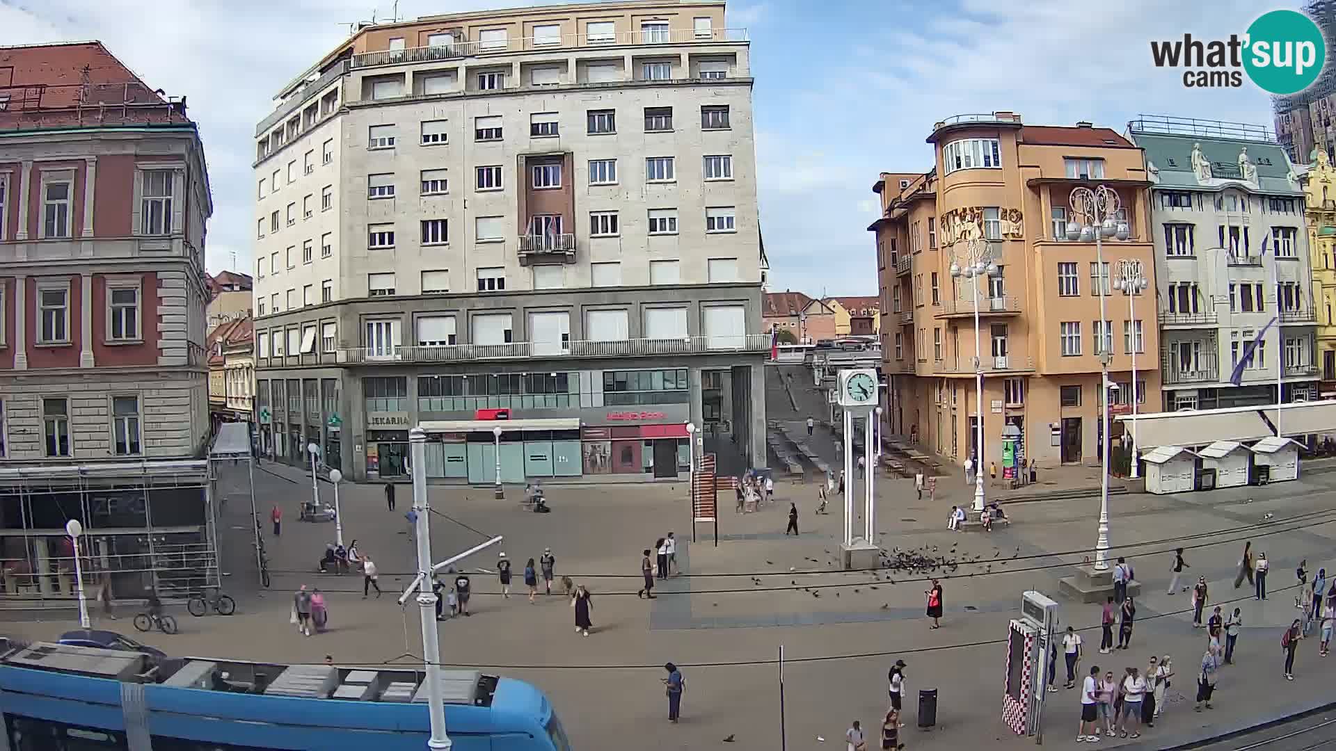 Webcam Zagreb Bana Jelačića square | Croatia