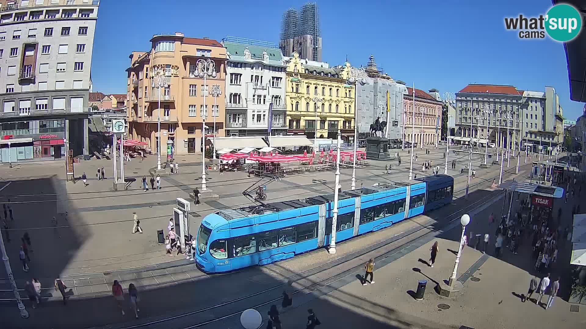 Zagreb webcam Ban Jelacica Platz | Kroatien