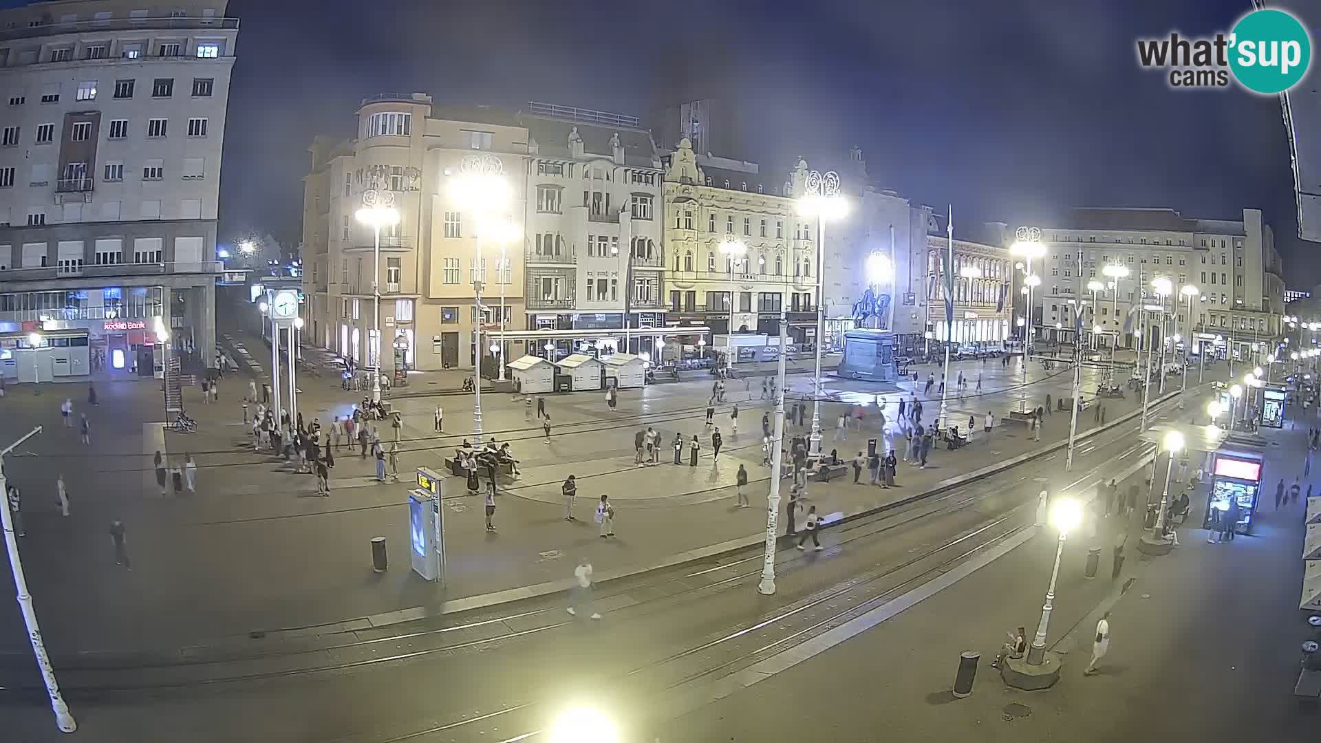 Zagreb webcam Ban Jelacica Platz | Kroatien