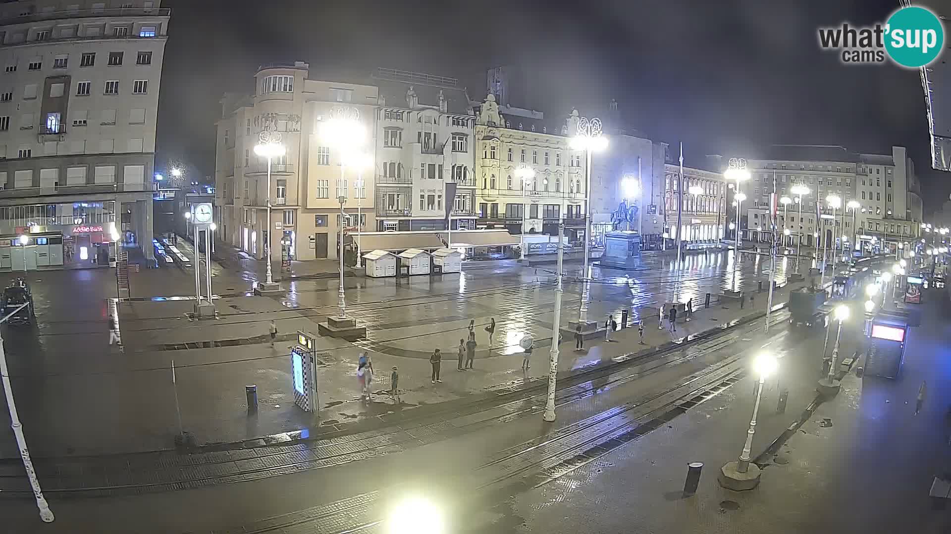 Webcam Zagreb Bana Jelačića square | Croatia