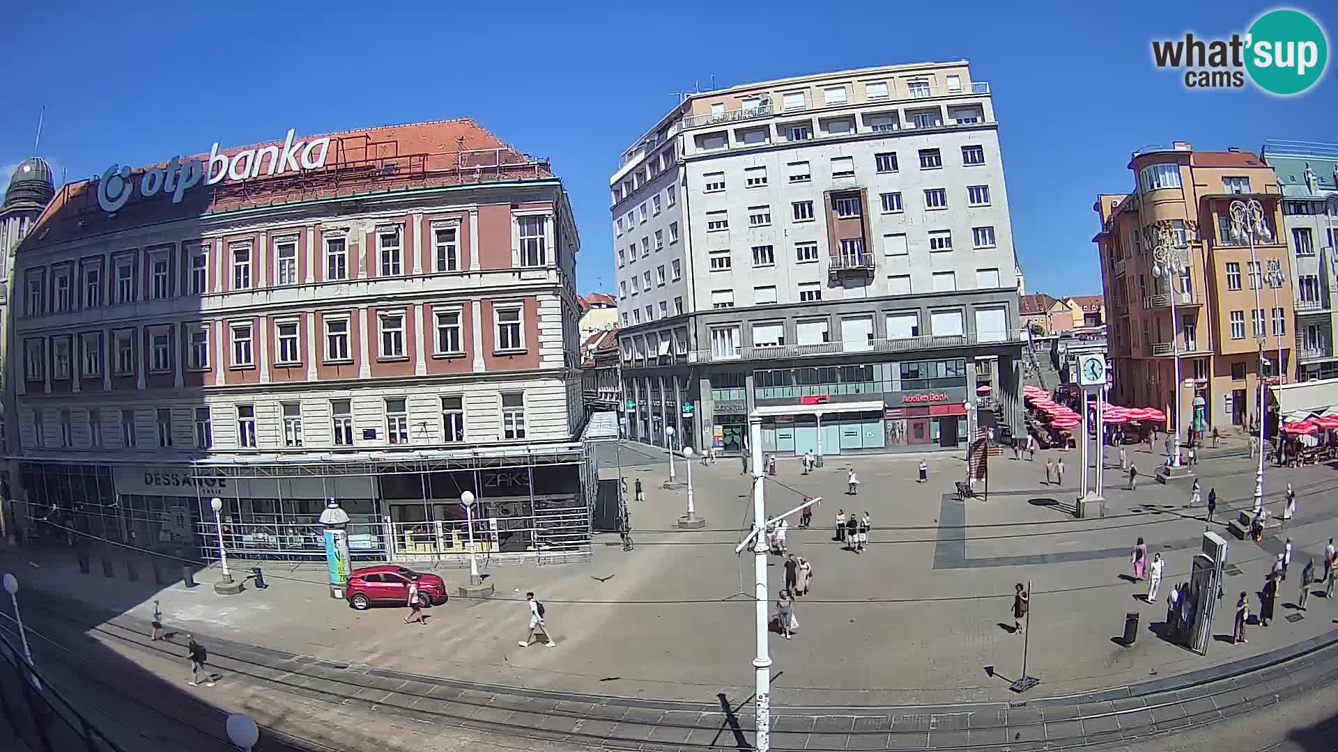 Zagreb webcam Ban Jelacica Platz | Kroatien