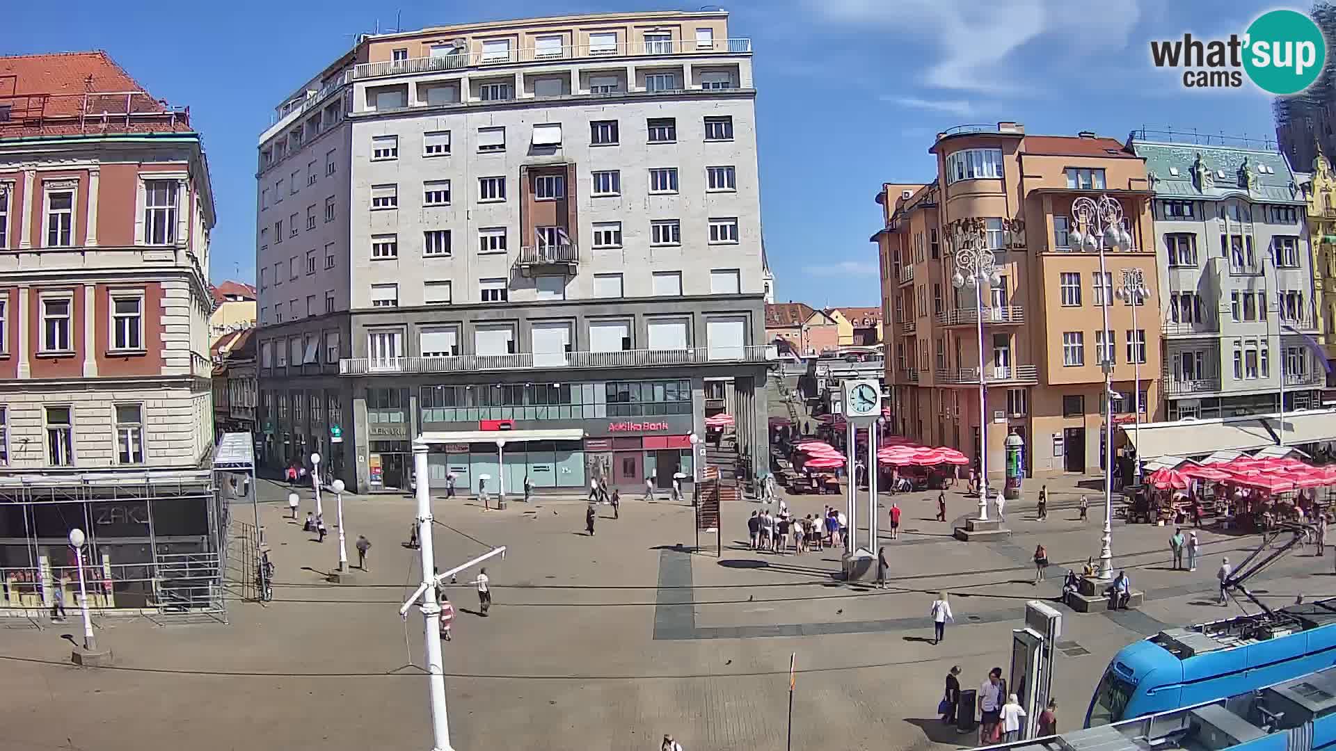Zagreb webcam Ban Jelacica Platz | Kroatien