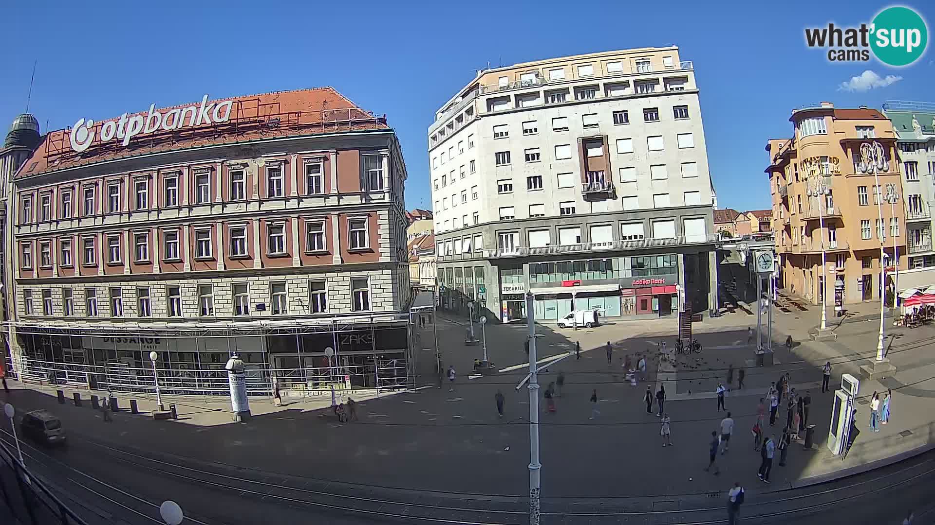 Zagreb webcam Ban Jelacica Platz | Kroatien