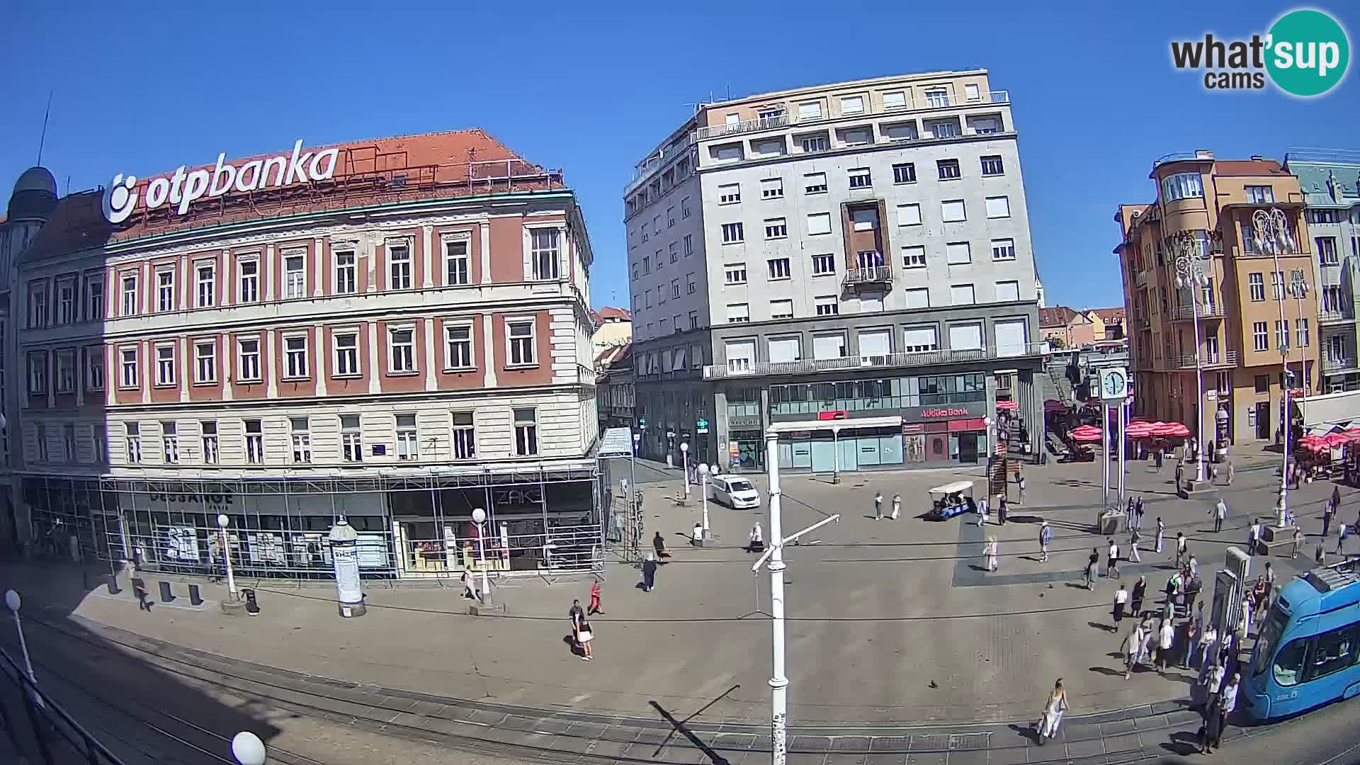 Live Cam Zagreb Ban Jelačić place | Croatie
