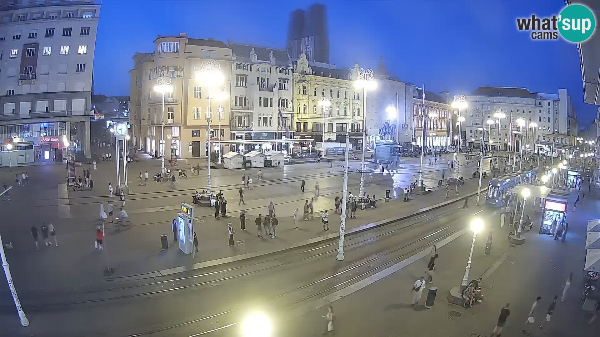 Zagreb webcam Ban Jelacica Platz | Kroatien