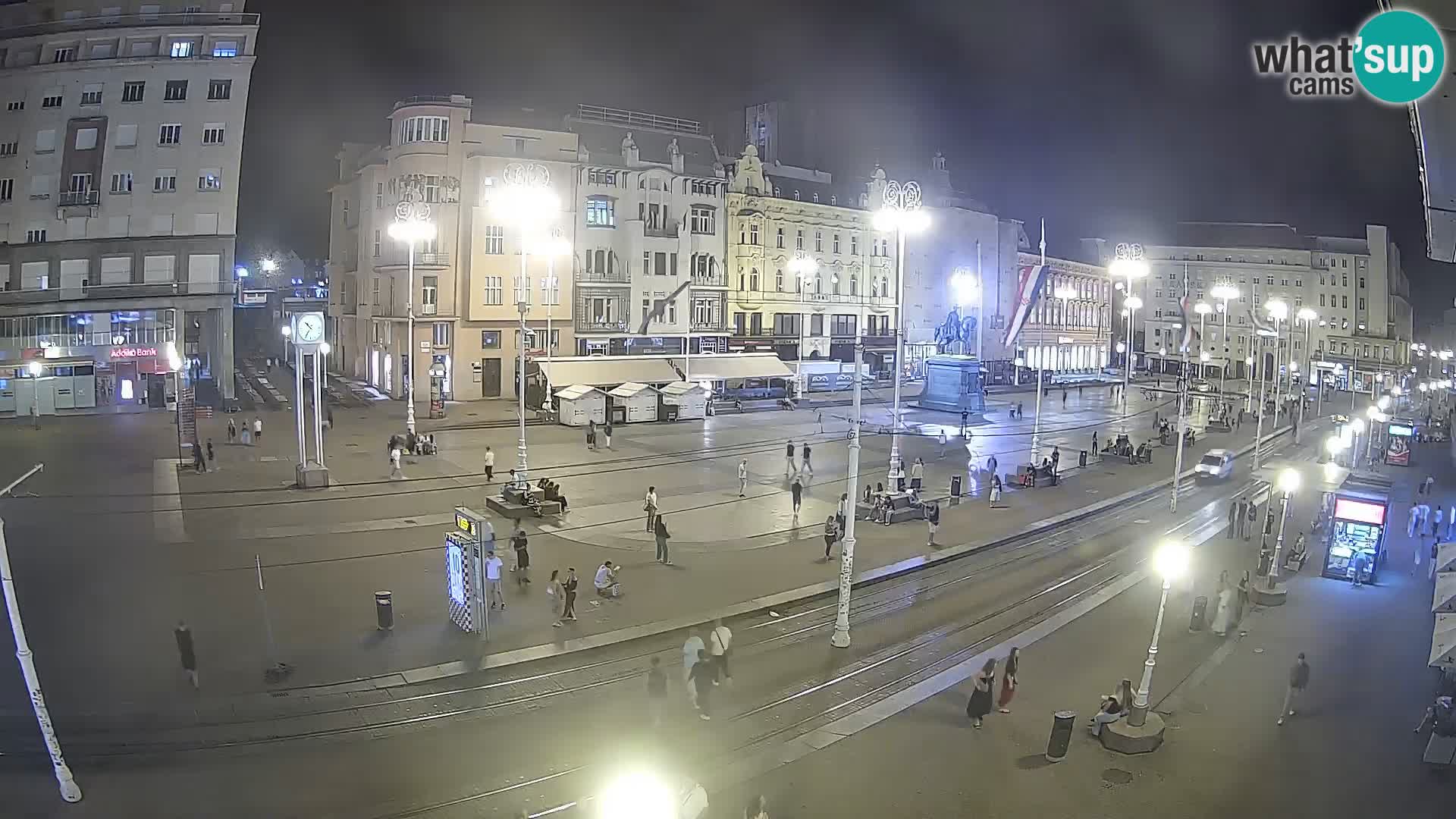 Zagreb webcam Ban Jelacica Platz | Kroatien
