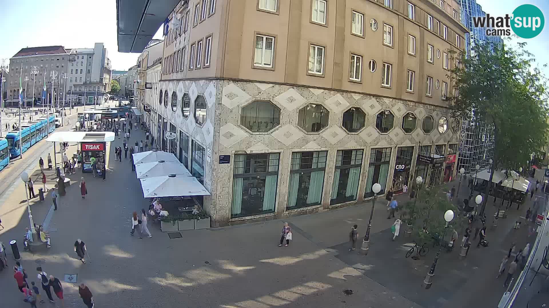 Zagreb webcam Ban Jelacica Platz | Kroatien