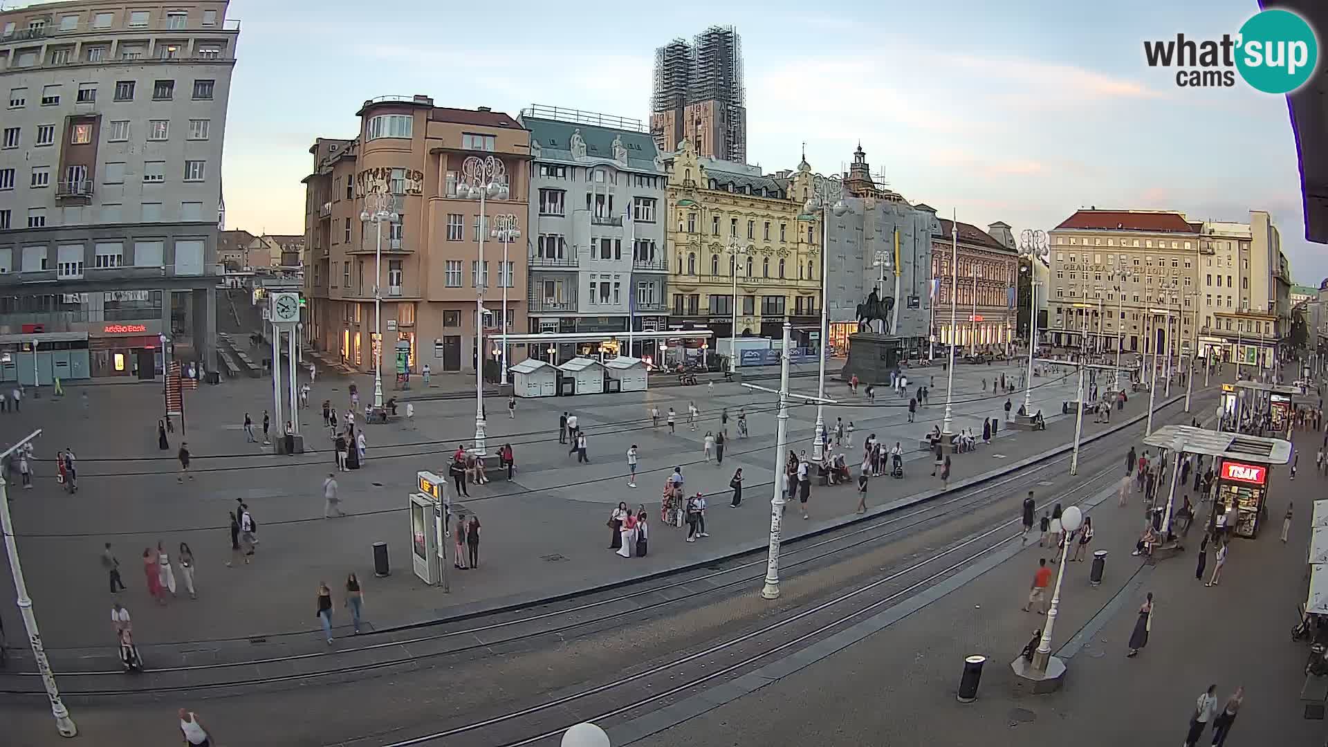 Zagreb webcam Ban Jelacica Platz | Kroatien