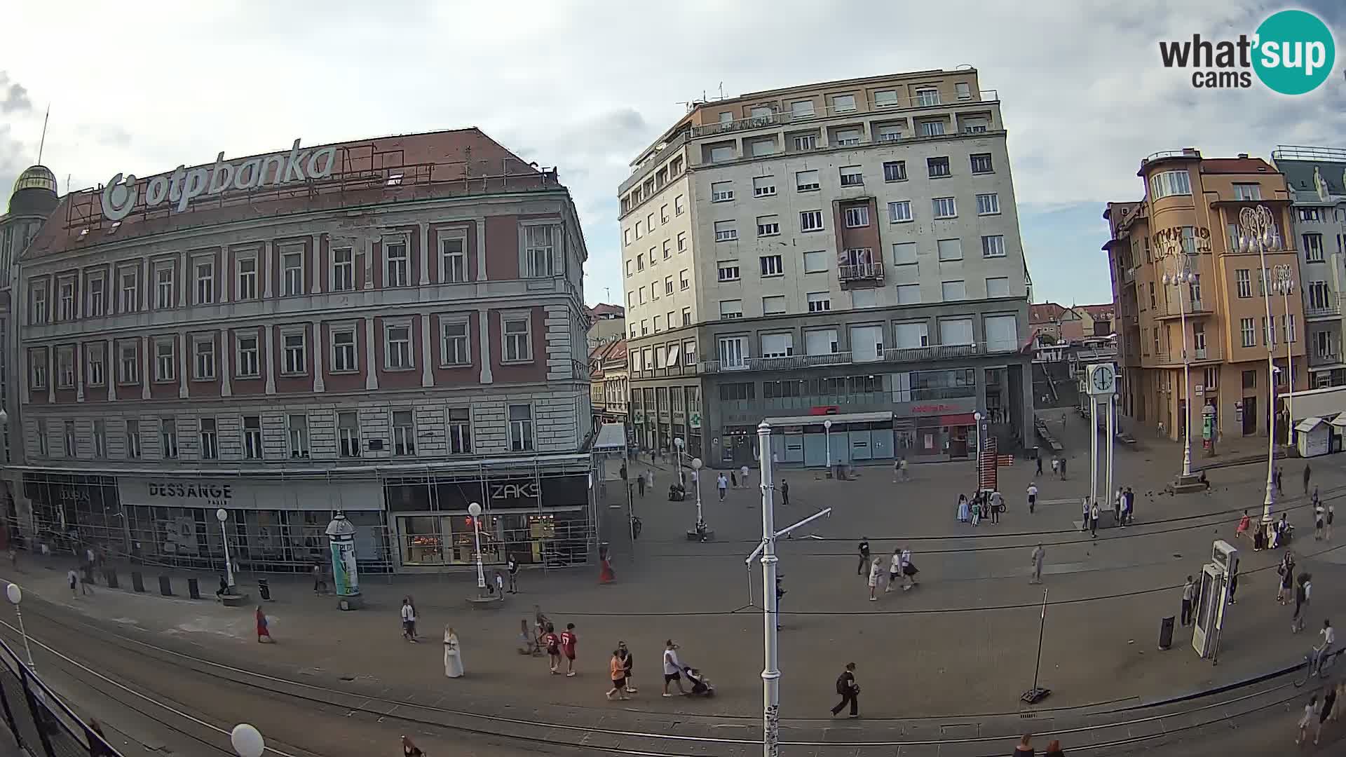 Zagreb webcam Ban Jelacica Platz | Kroatien