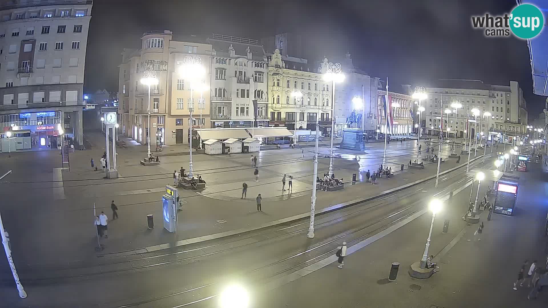 Zagreb webcam Ban Jelacica Platz | Kroatien