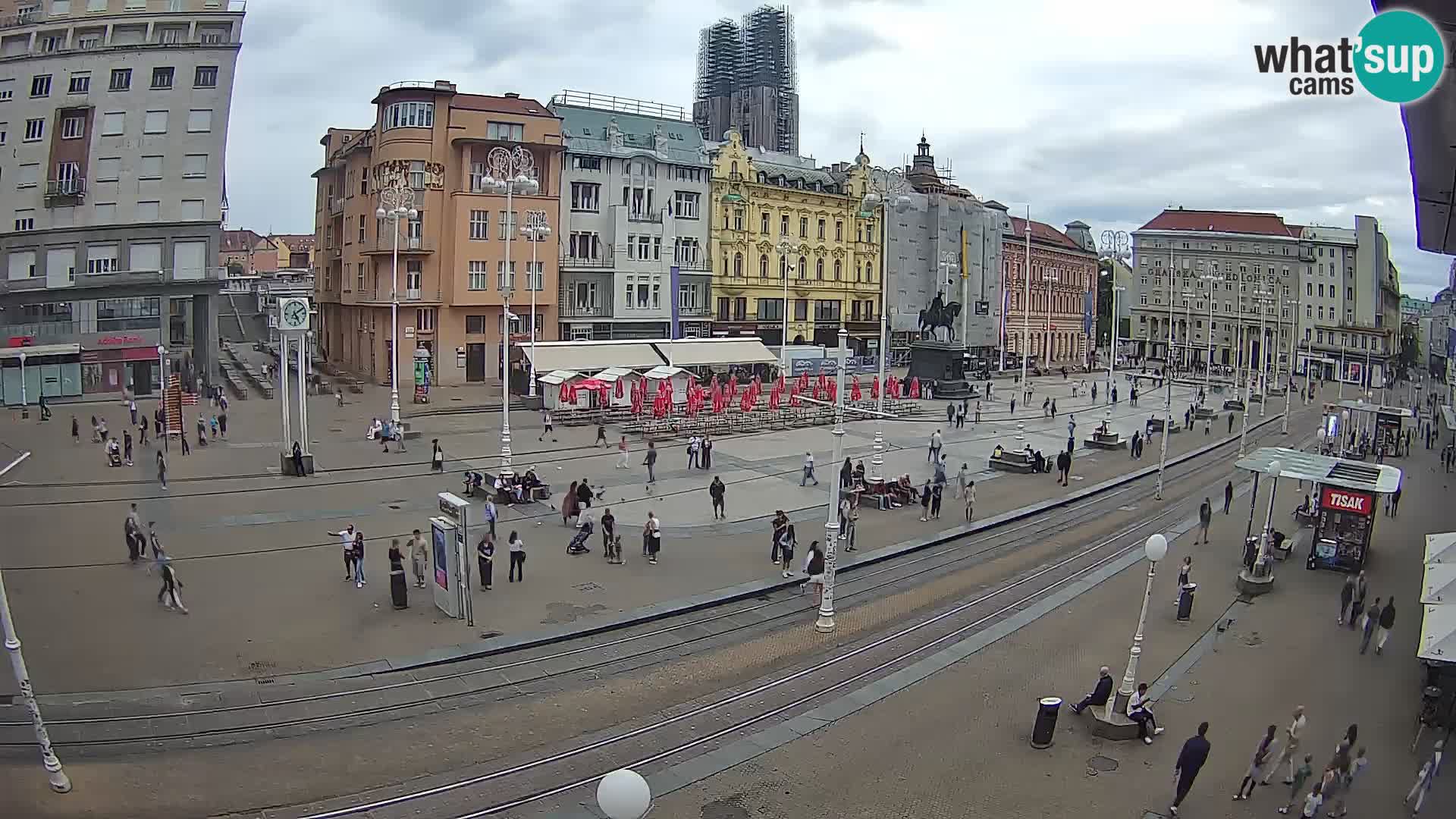 Live Cam Zagreb Ban Jelačić place | Croatie