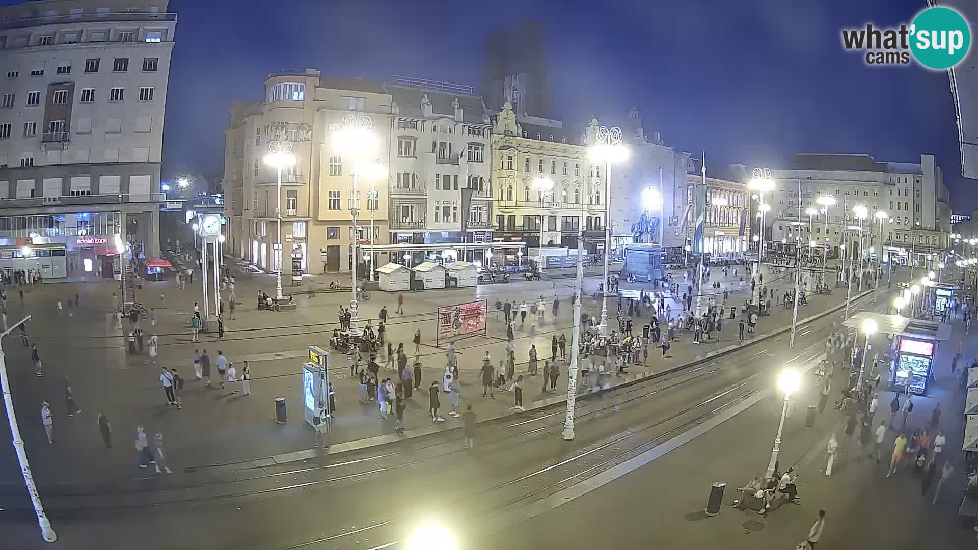 Webcam Zagabria Ban Jelacic piazza | Croazia