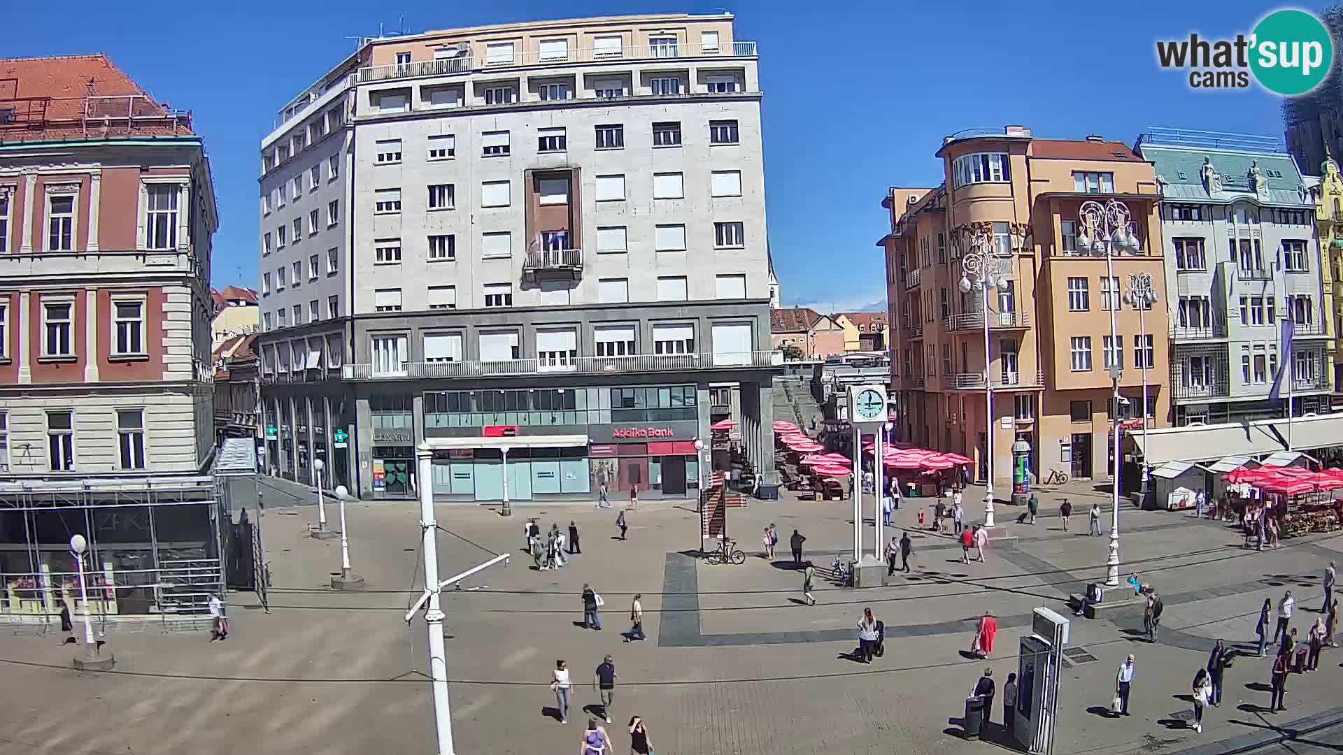 Live Cam Zagreb Ban Jelačić place | Croatie