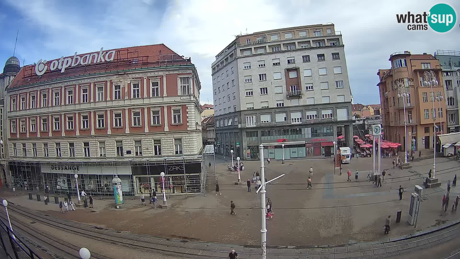Webcam Zagreb Bana Jelačića square | Croatia