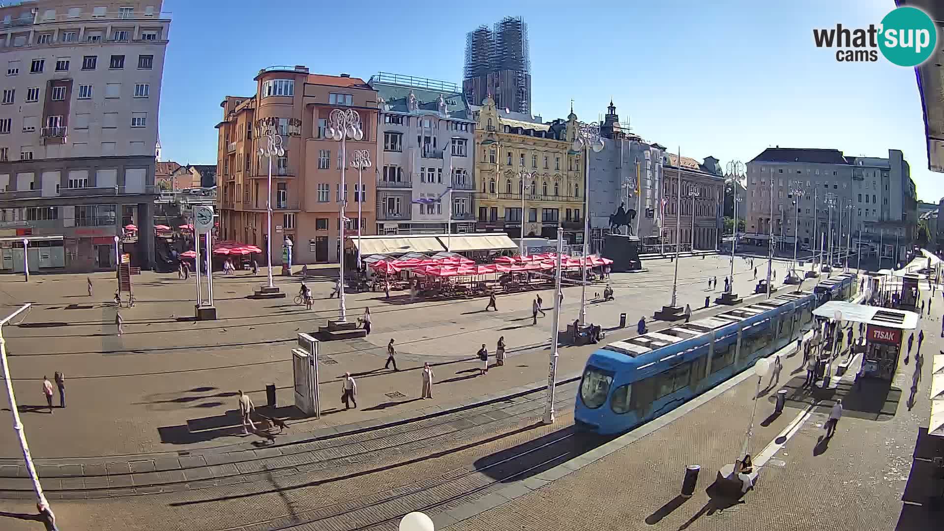 Webcam Zagreb Bana Jelačića square | Croatia
