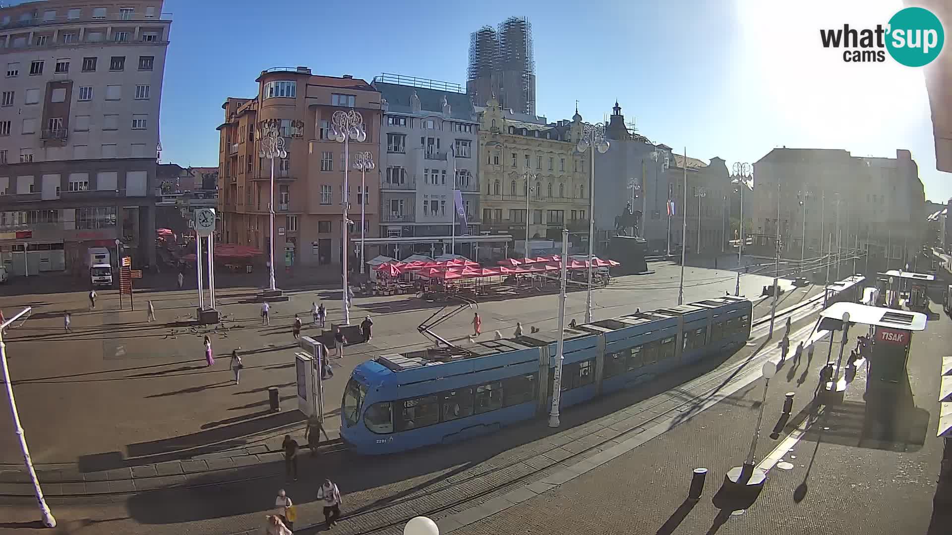 Webcam Zagreb Bana Jelačića square | Croatia
