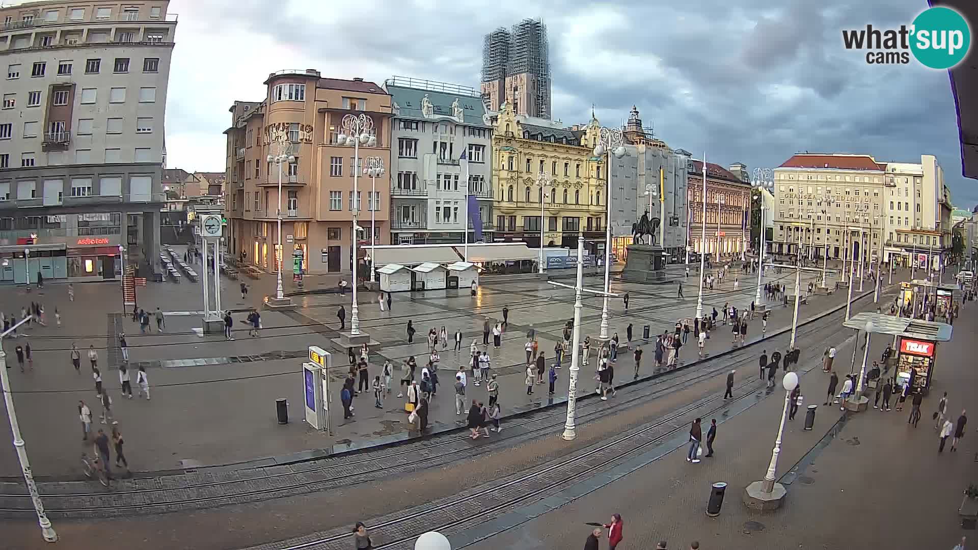 Webcam Zagreb Bana Jelačića square | Croatia