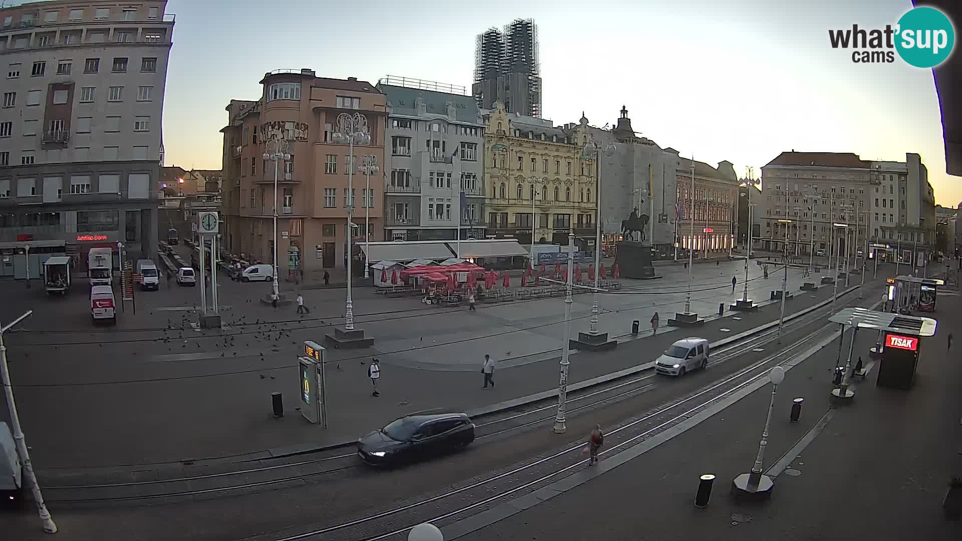 Zagreb webcam Ban Jelacica Platz | Kroatien