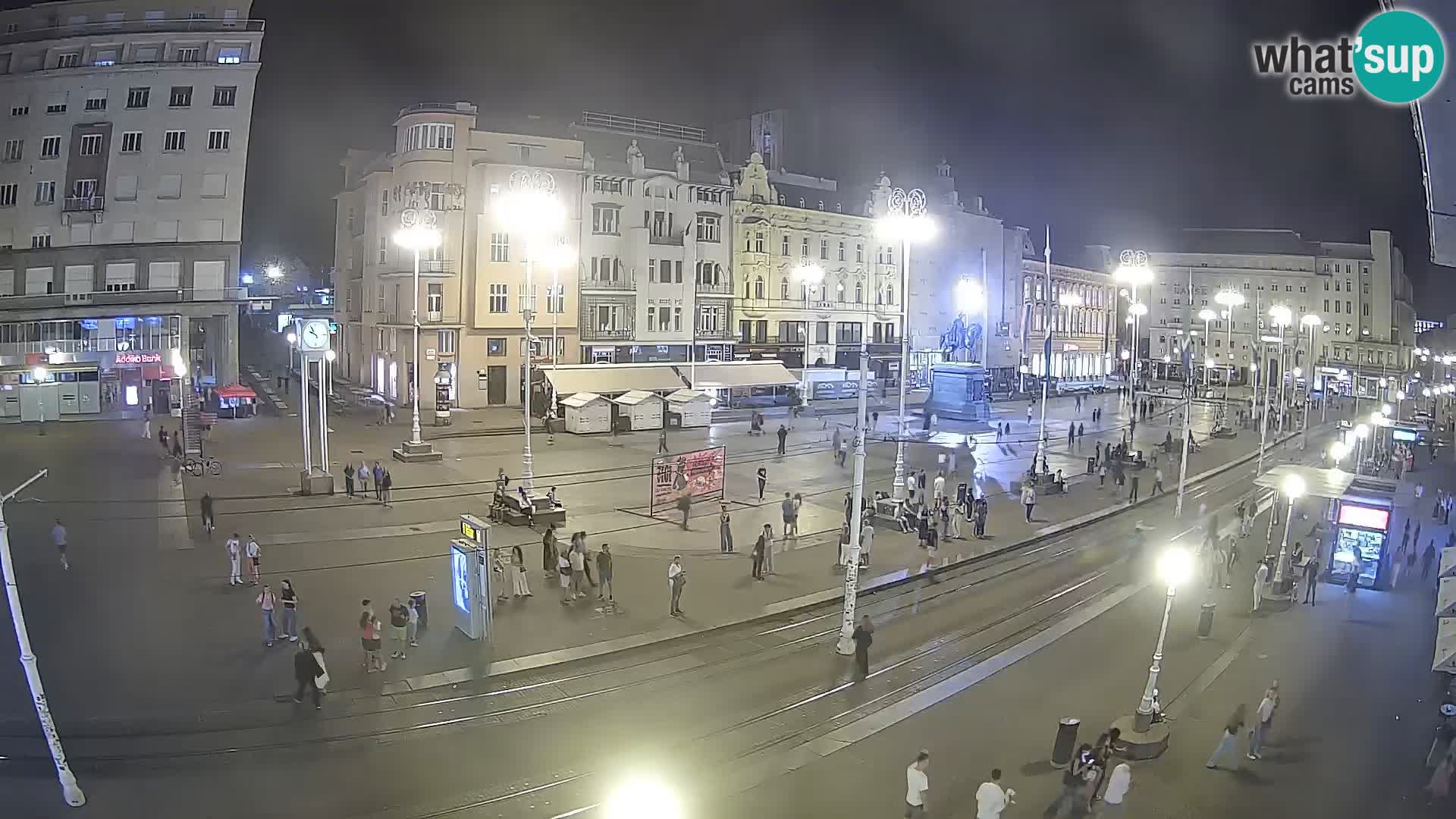 Zagreb webcam Ban Jelacica Platz | Kroatien