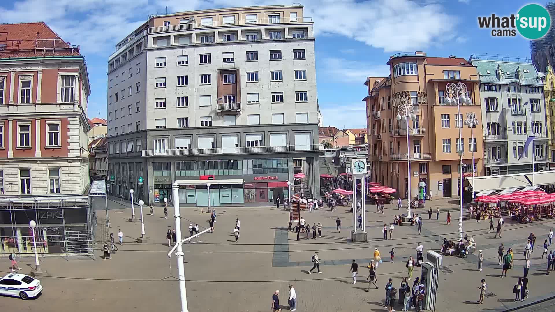 Zagreb webcam Ban Jelacica Platz | Kroatien