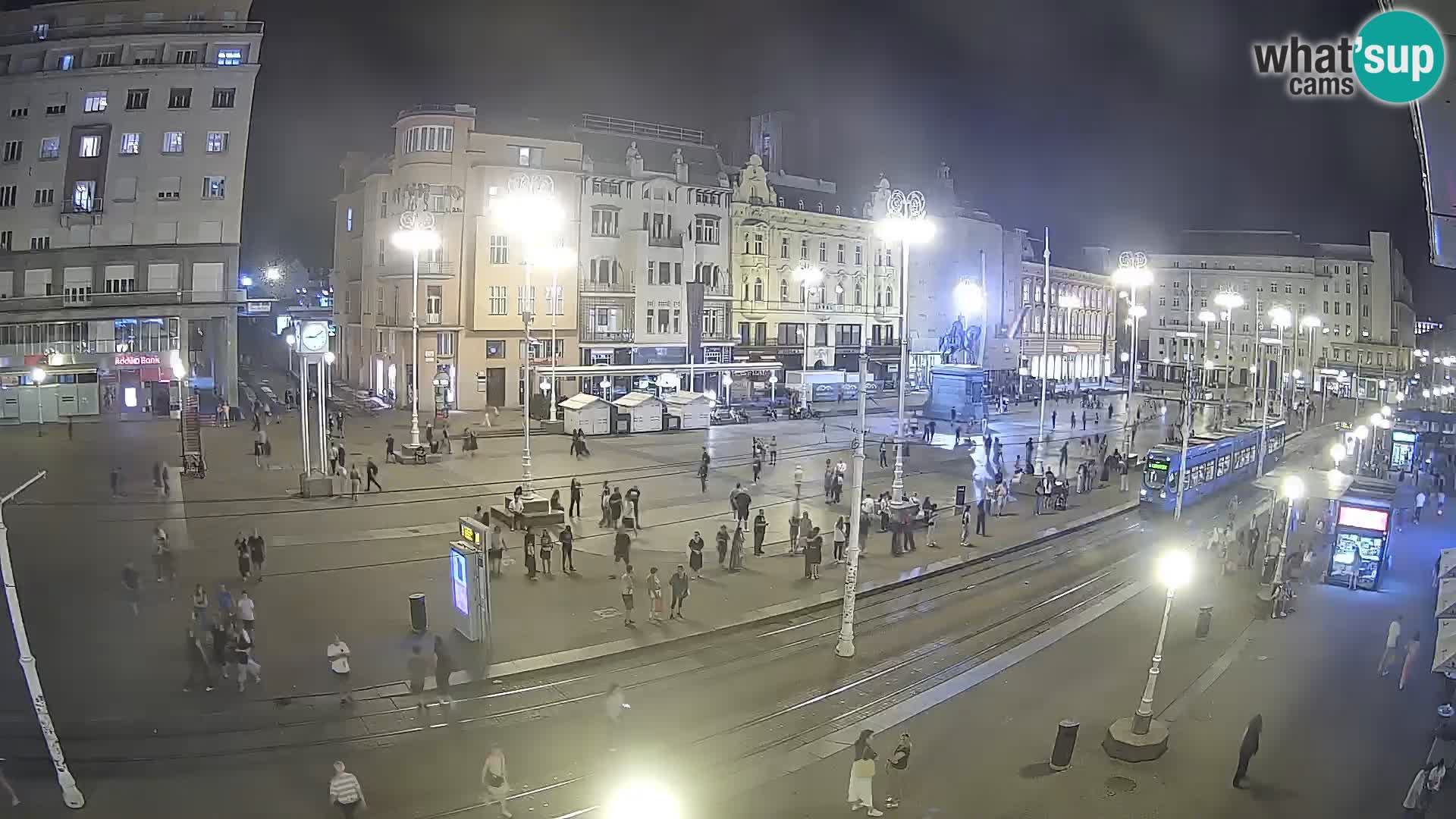 Webcam Zagreb Bana Jelačića square | Croatia