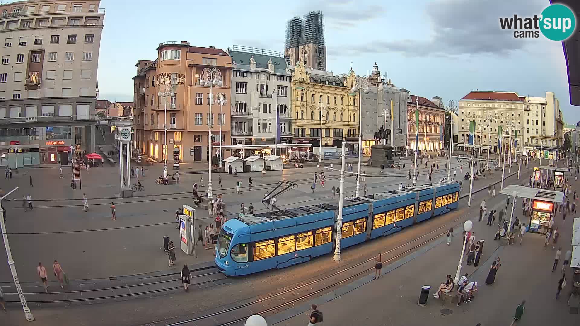 Zagreb webcam Ban Jelacica Platz | Kroatien