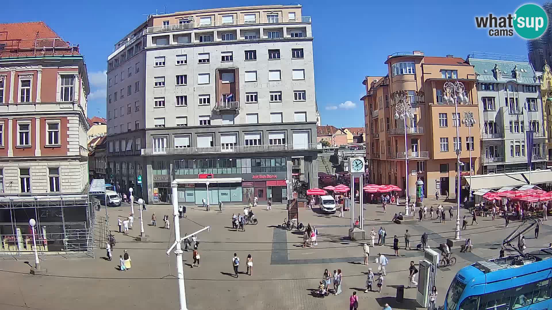 Live Cam Zagreb Ban Jelačić place | Croatie