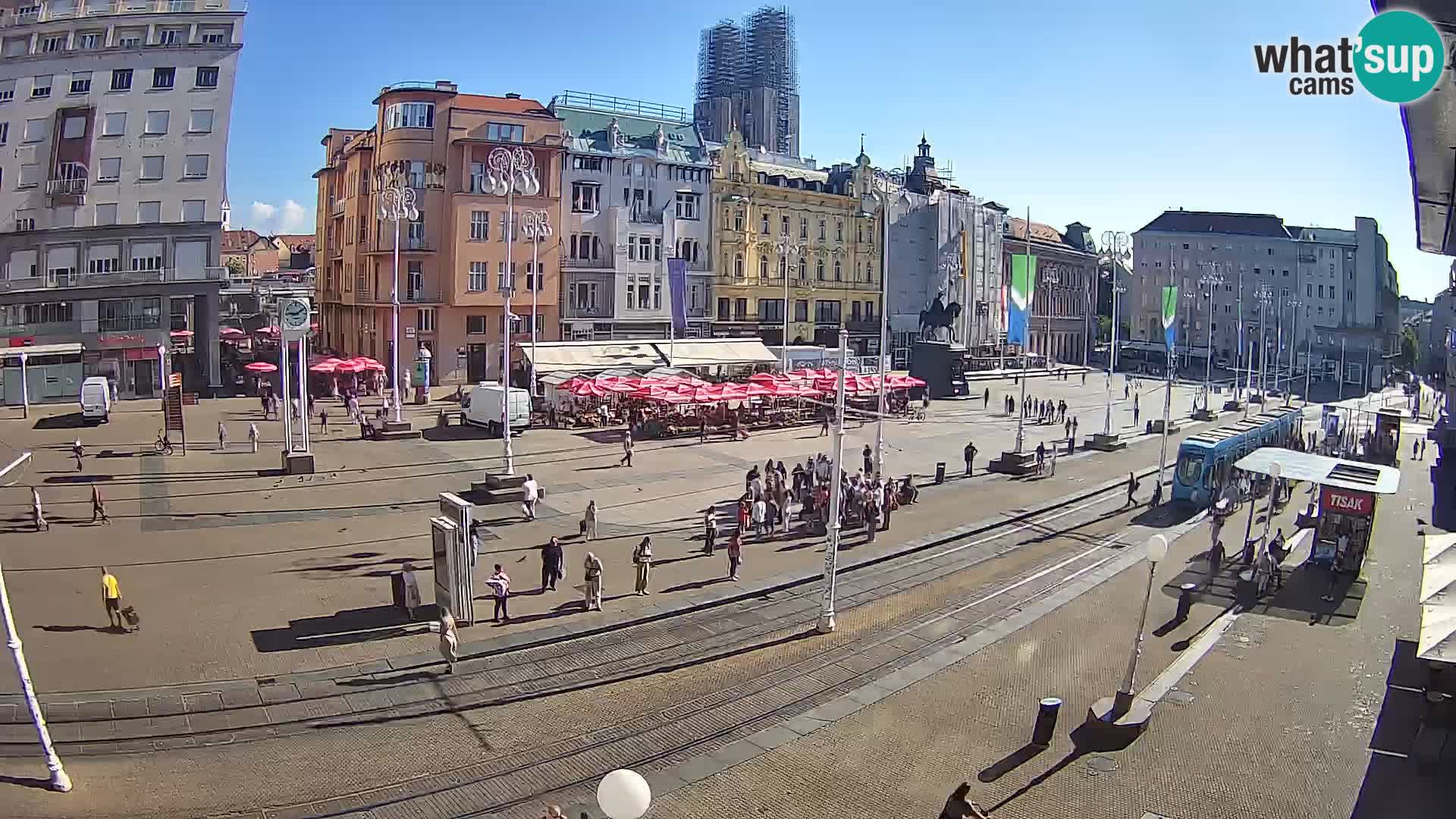 Live Cam Zagreb Ban Jelačić place | Croatie