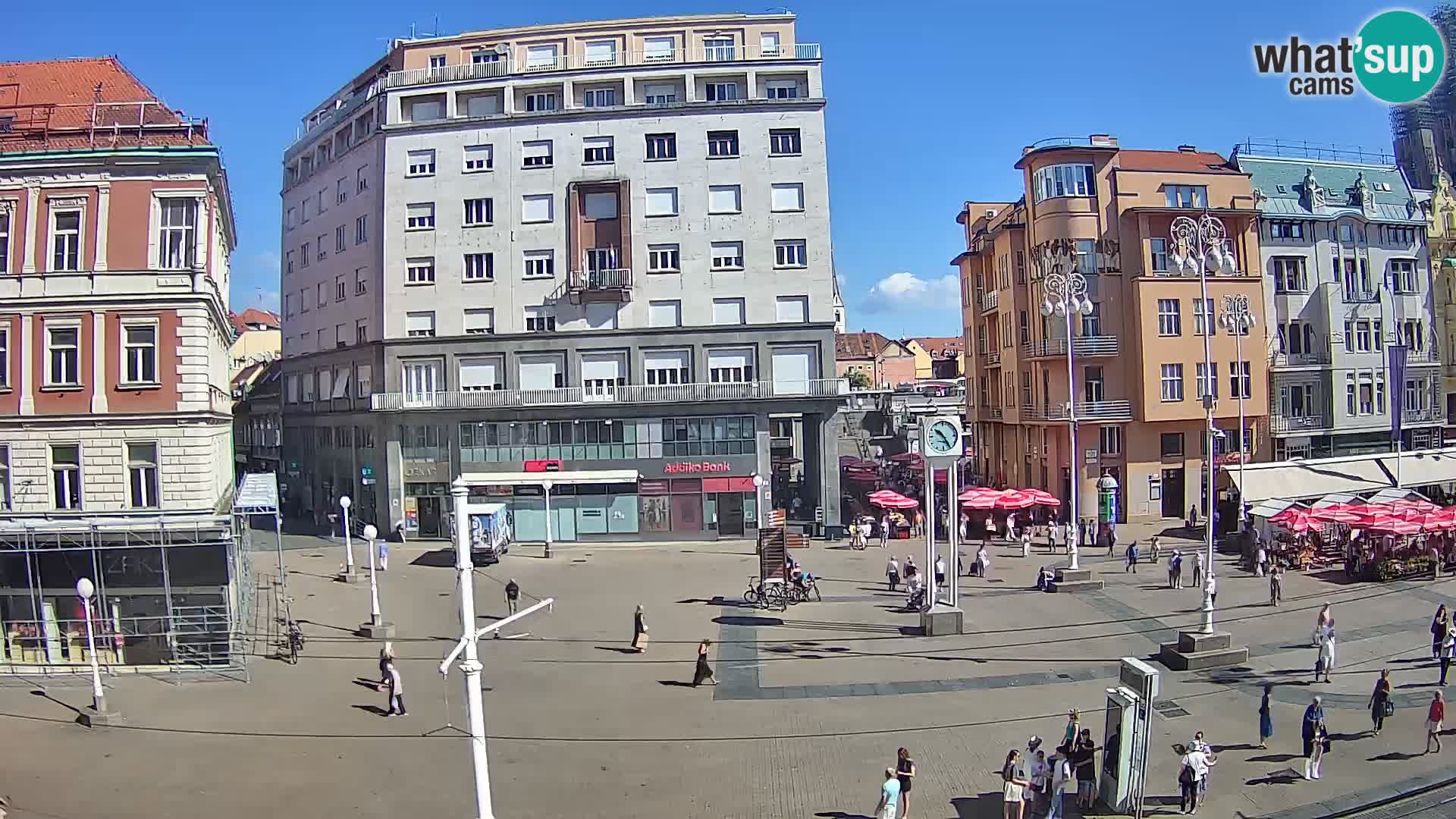 Zagreb webcam Ban Jelacica Platz | Kroatien