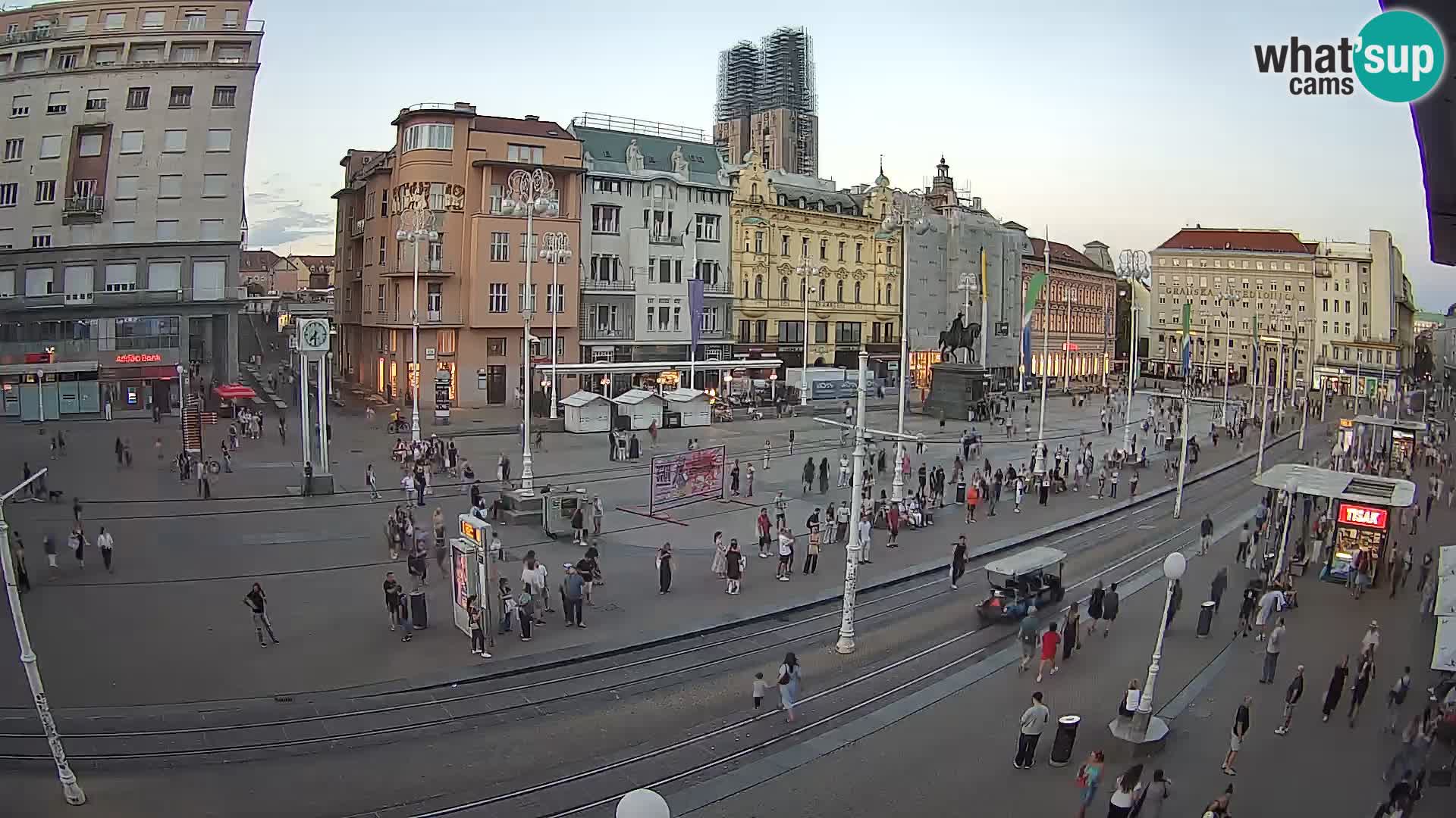 Webcam Zagabria Ban Jelacic piazza | Croazia