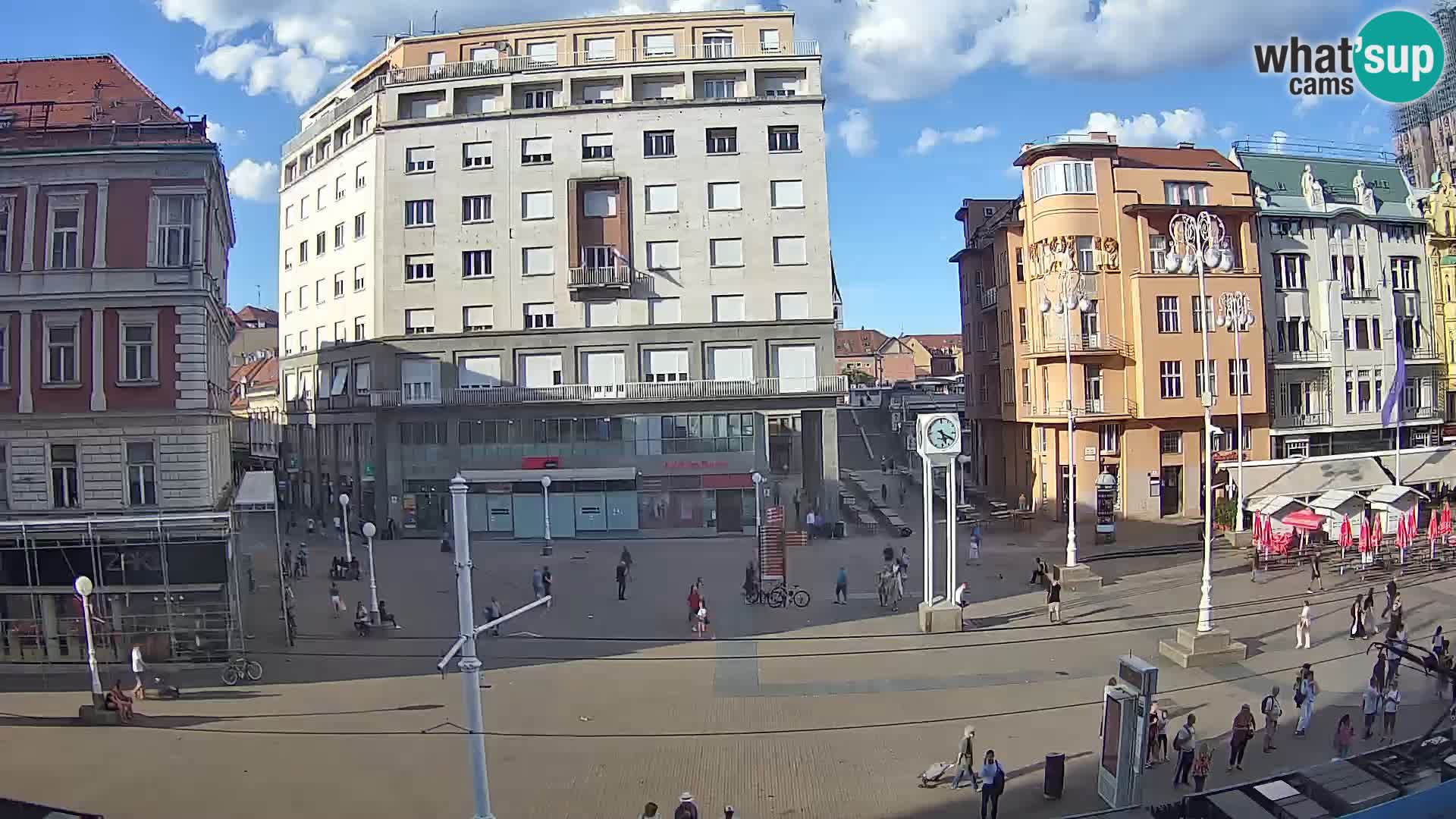 Live Cam Zagreb Ban Jelačić place | Croatie