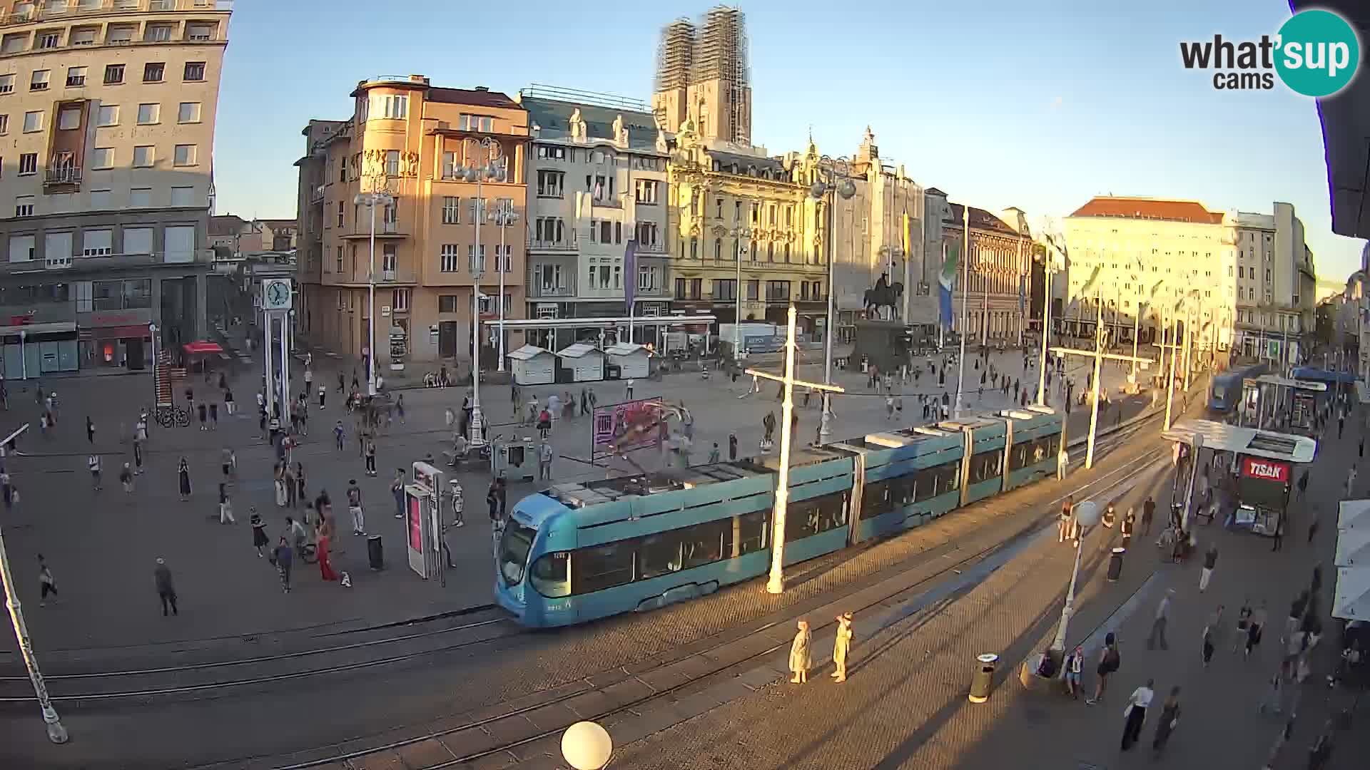 Webcam Zagabria Ban Jelacic piazza | Croazia