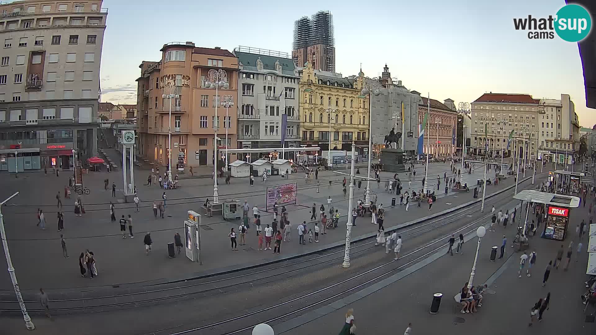 Zagreb webcam Ban Jelacica Platz | Kroatien