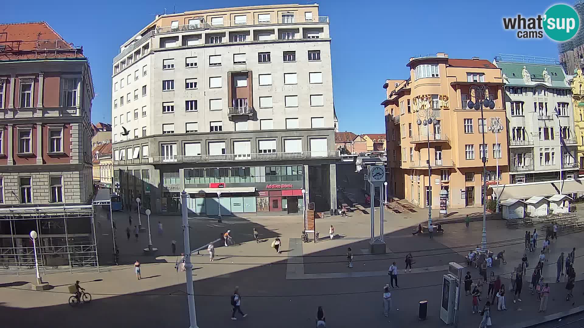 Webcam Zagabria Ban Jelacic piazza | Croazia