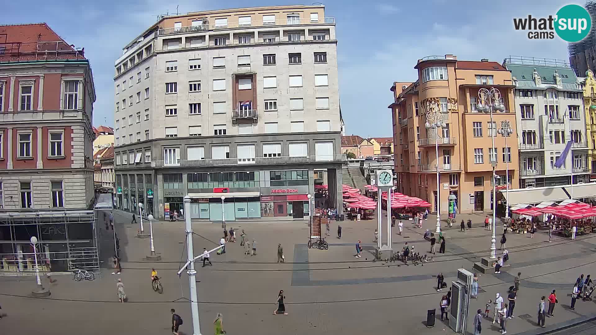 Webcam Zagreb Bana Jelačića square | Croatia