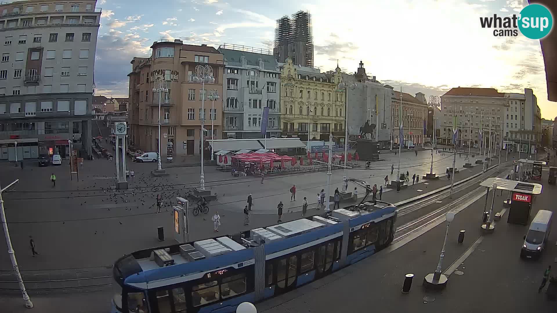 Zagreb webcam Ban Jelacica Platz | Kroatien