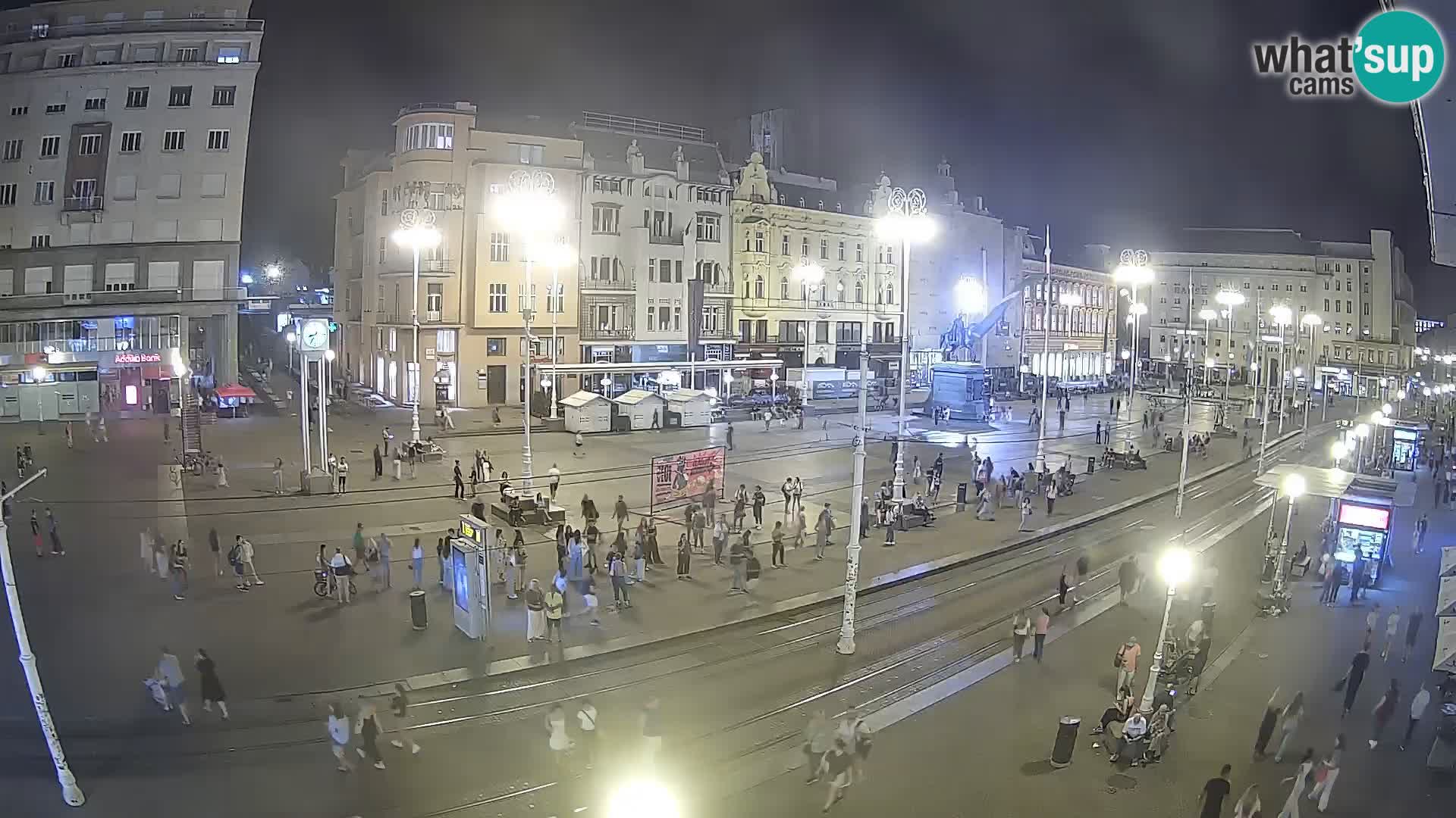 Live Cam Zagreb Ban Jelačić place | Croatie