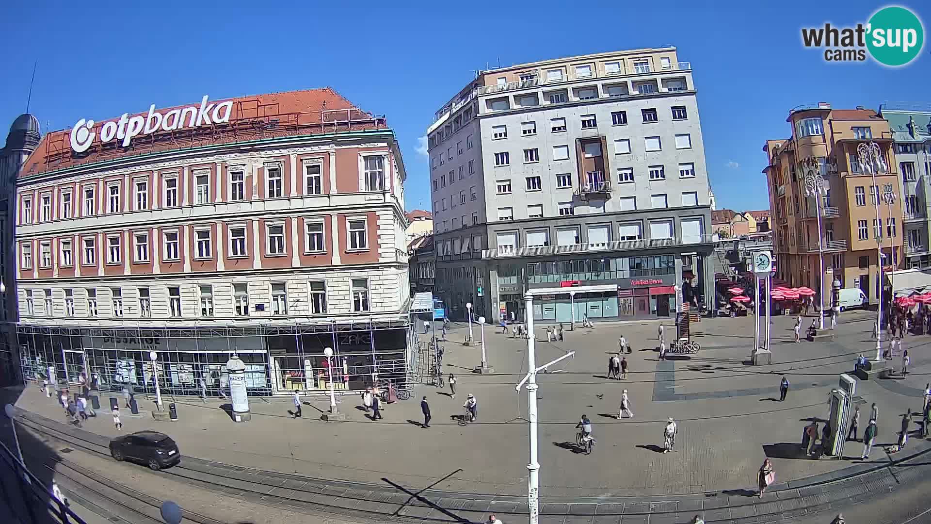 Zagreb webcam Ban Jelacica Platz | Kroatien