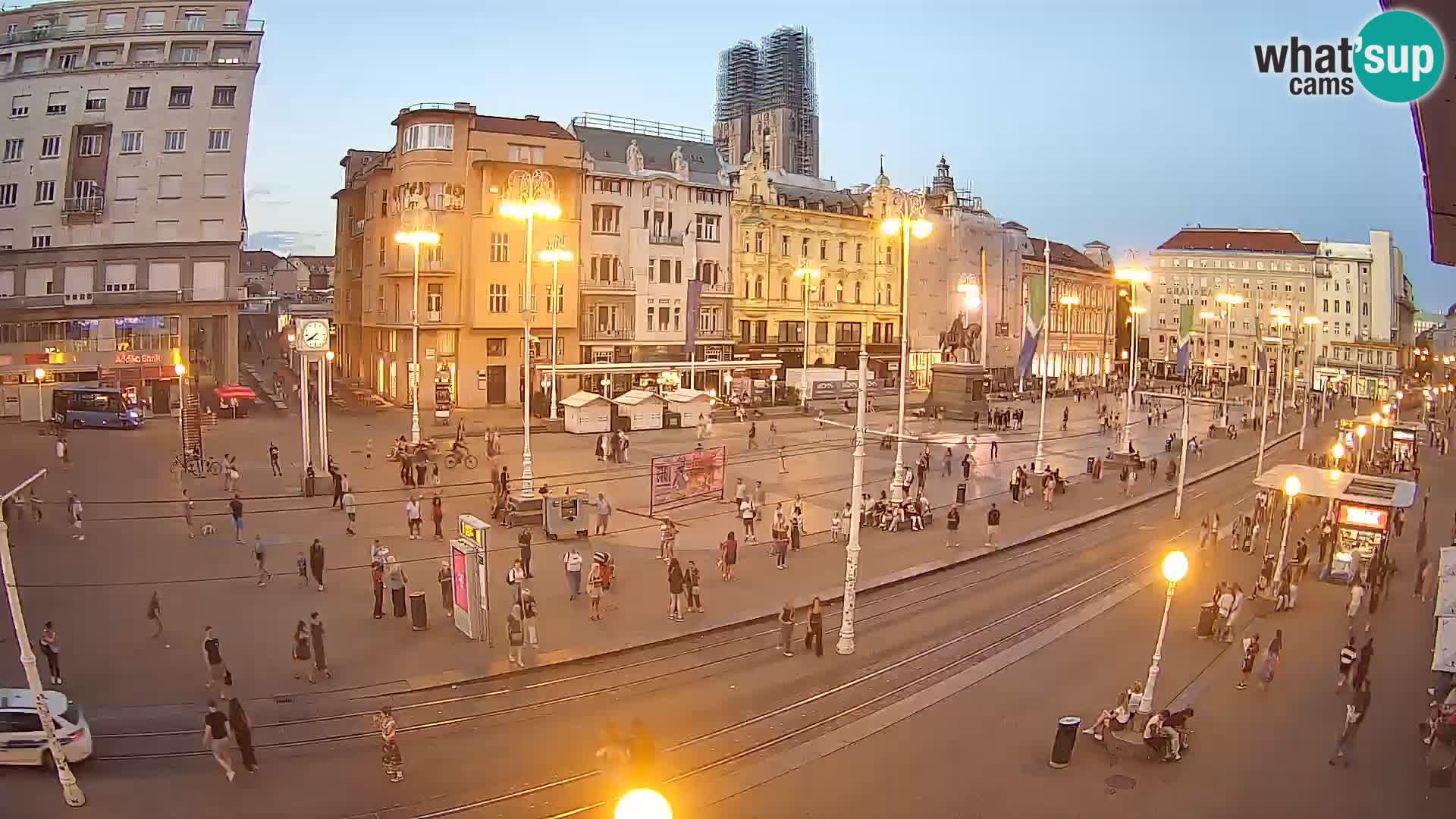 Live Cam Zagreb Ban Jelačić place | Croatie