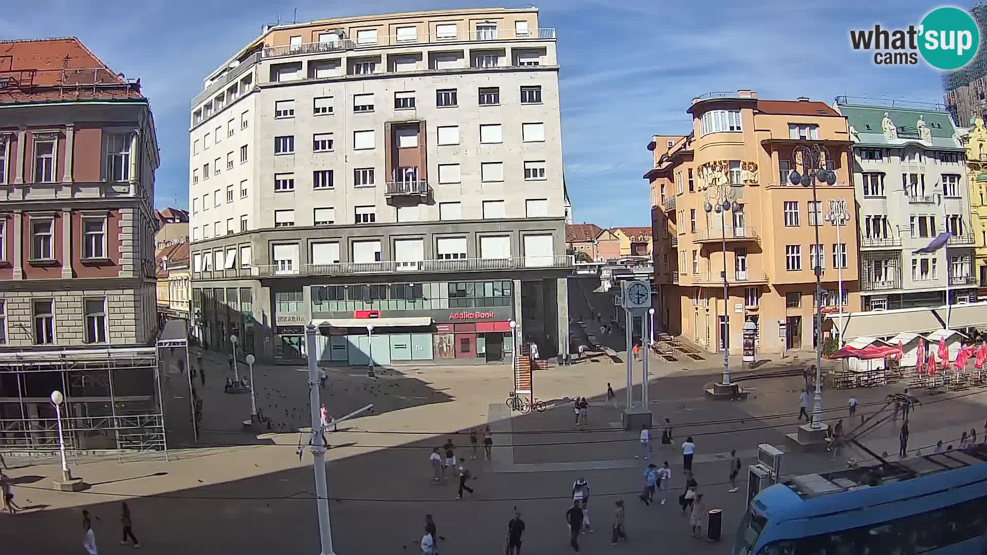 Zagreb webcam Ban Jelacica Platz | Kroatien