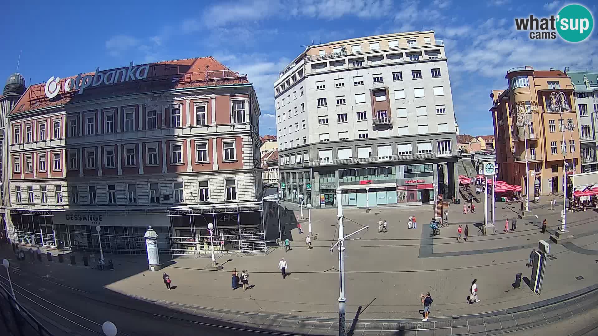 Webcam Zagreb Bana Jelačića square | Croatia